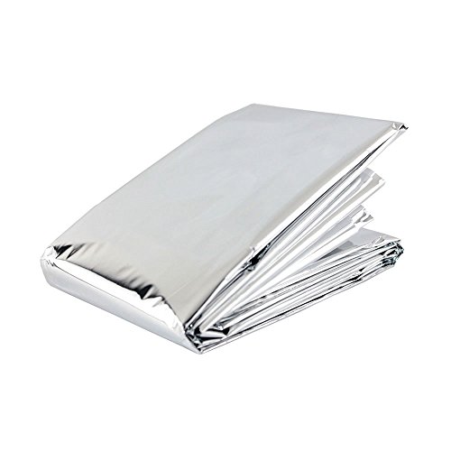 Emergency Mylar Survival Blankets - 100 Pack for Camping, Hiking, First Aid & Disaster Preparedness