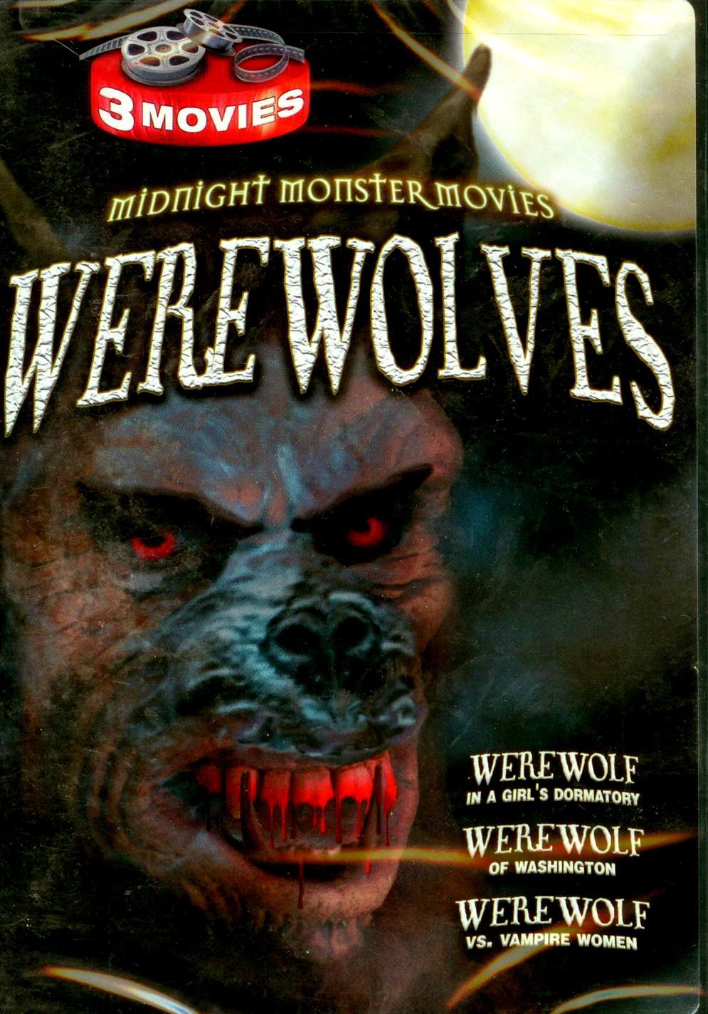 Midnight Monster Movies: Werewolves Collection (Werewolf in a Girl's Dormitory, Werewolf of Washington, Werewolf vs. Vampire Woman) [DVD] - Classic Horror Films for Movie Nights & Halloween Parties