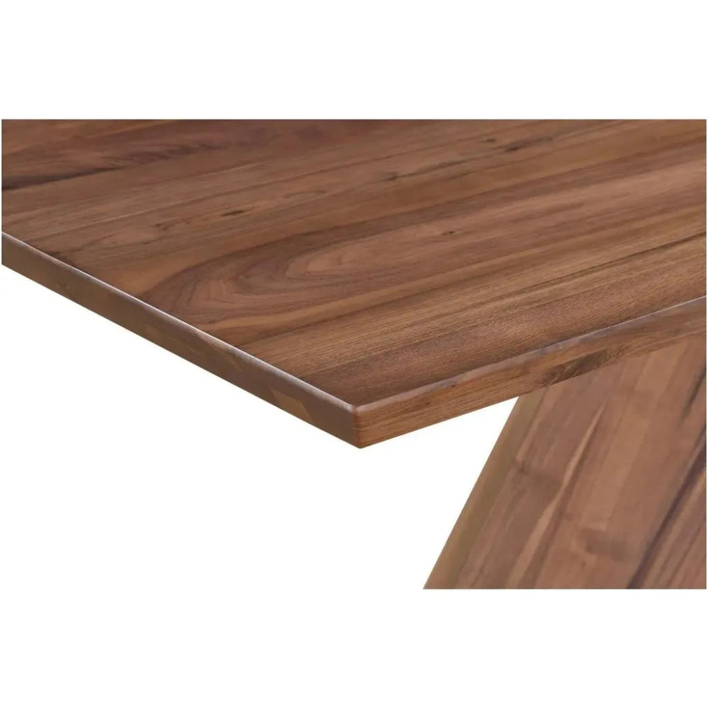 80 Inch Modern Brown Dining Table - Large Farmhouse Style Wooden Table for Kitchen, Dining Room & Open Concept Living Spaces
