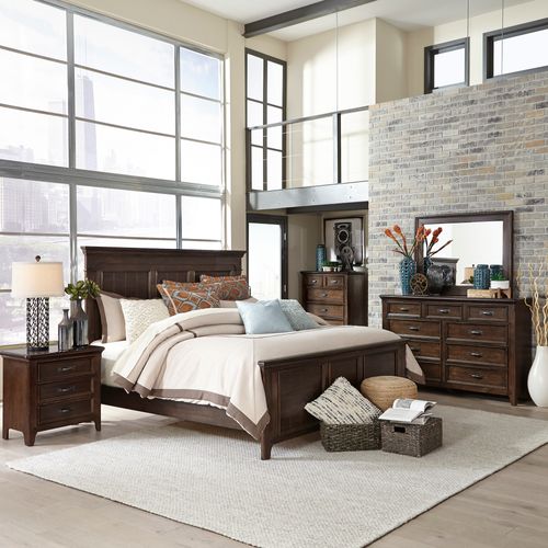 Saddlebrook Bedroom Furniture Set - Modern Bed Frame, Nightstand & Dresser for Cozy Home Decor | Perfect for Master Bedroom, Guest Room & Apartment Living
