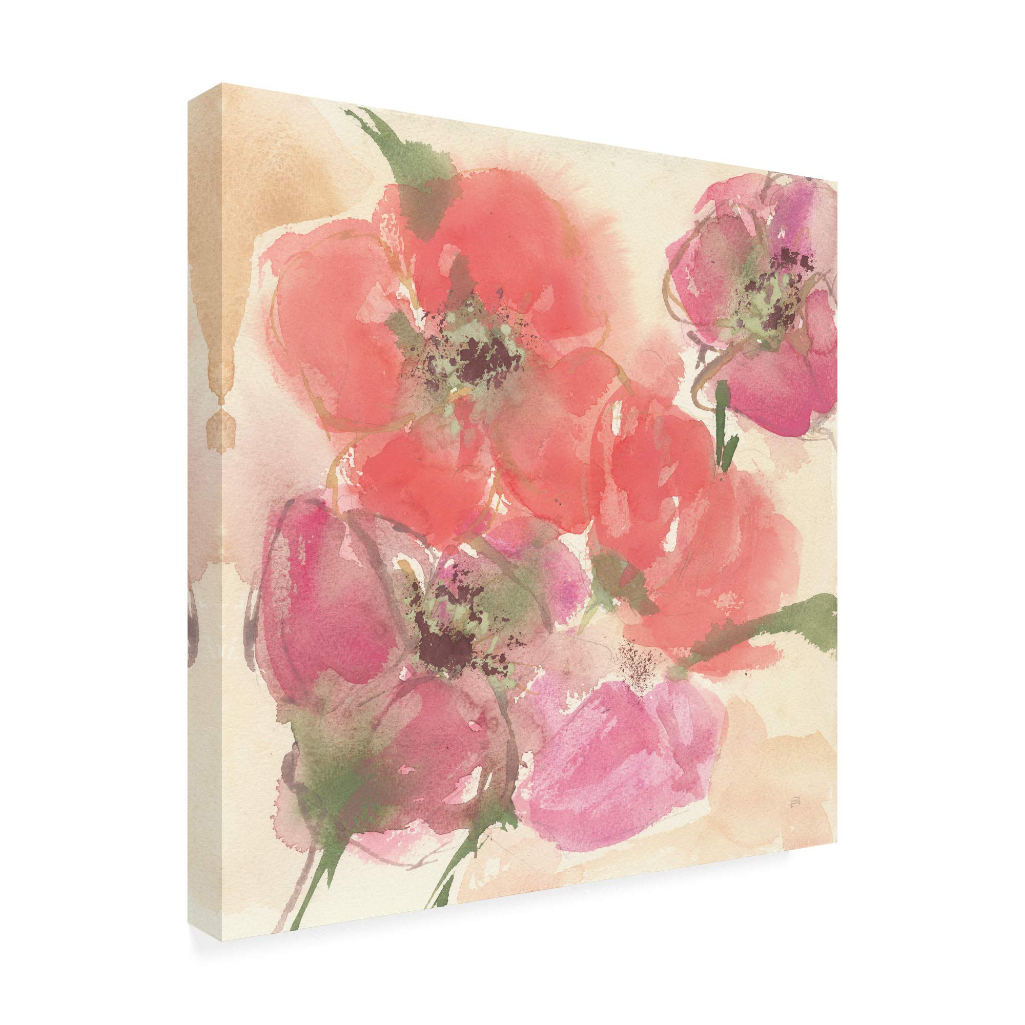 Chris Paschke Coral Blooms I - 18x18 Fine Art Print for Home & Office Decor | Modern Wall Art for Living Room, Bedroom, or Gift