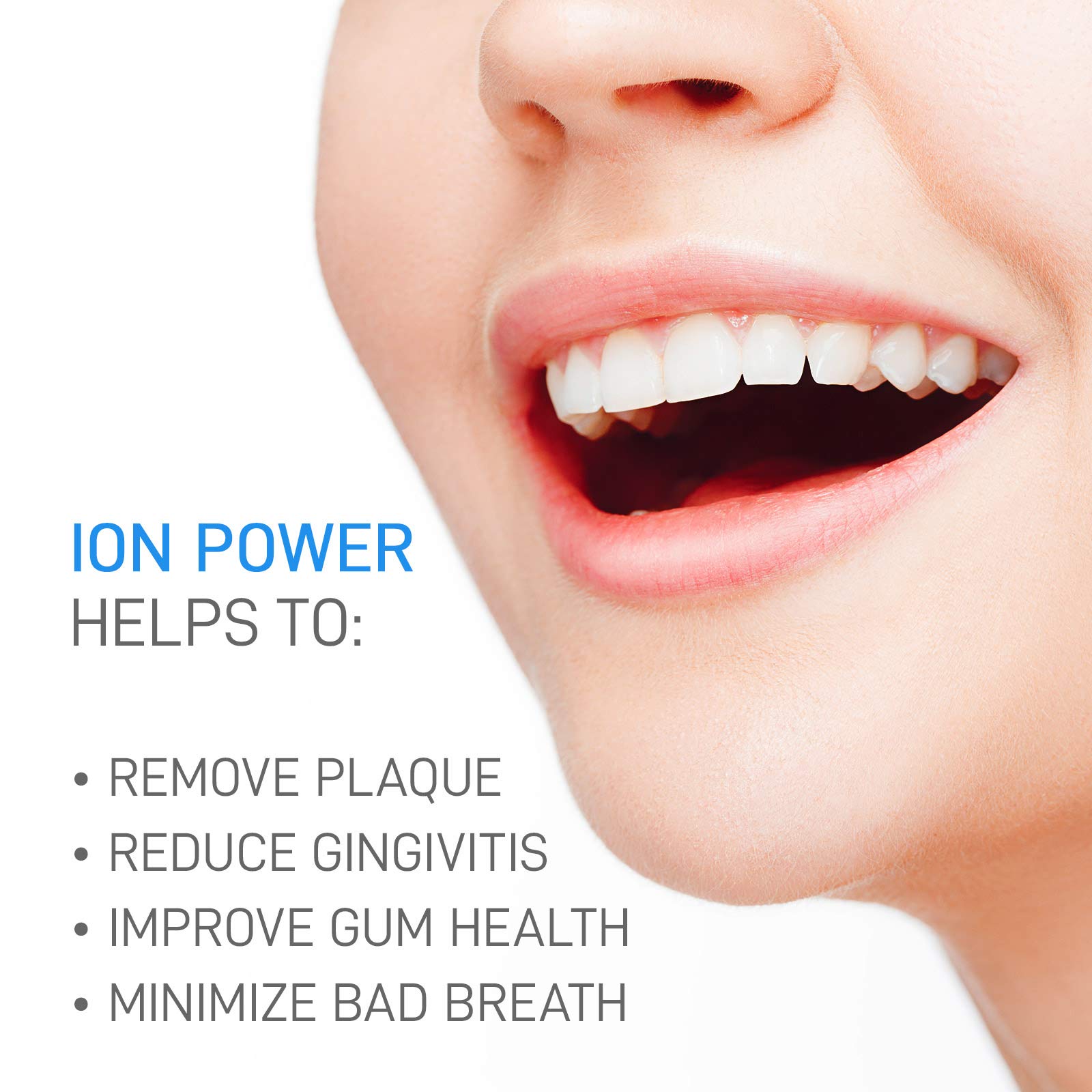 Ionic Kiss Ionpa DH Electric Toothbrush - White & Black, 3 Brushing Modes, 2 Japanese Soft Bristle Brush Heads, Built-in Timer for Effective Cleaning | Perfect for Home Use, Travel & Daily Oral Care