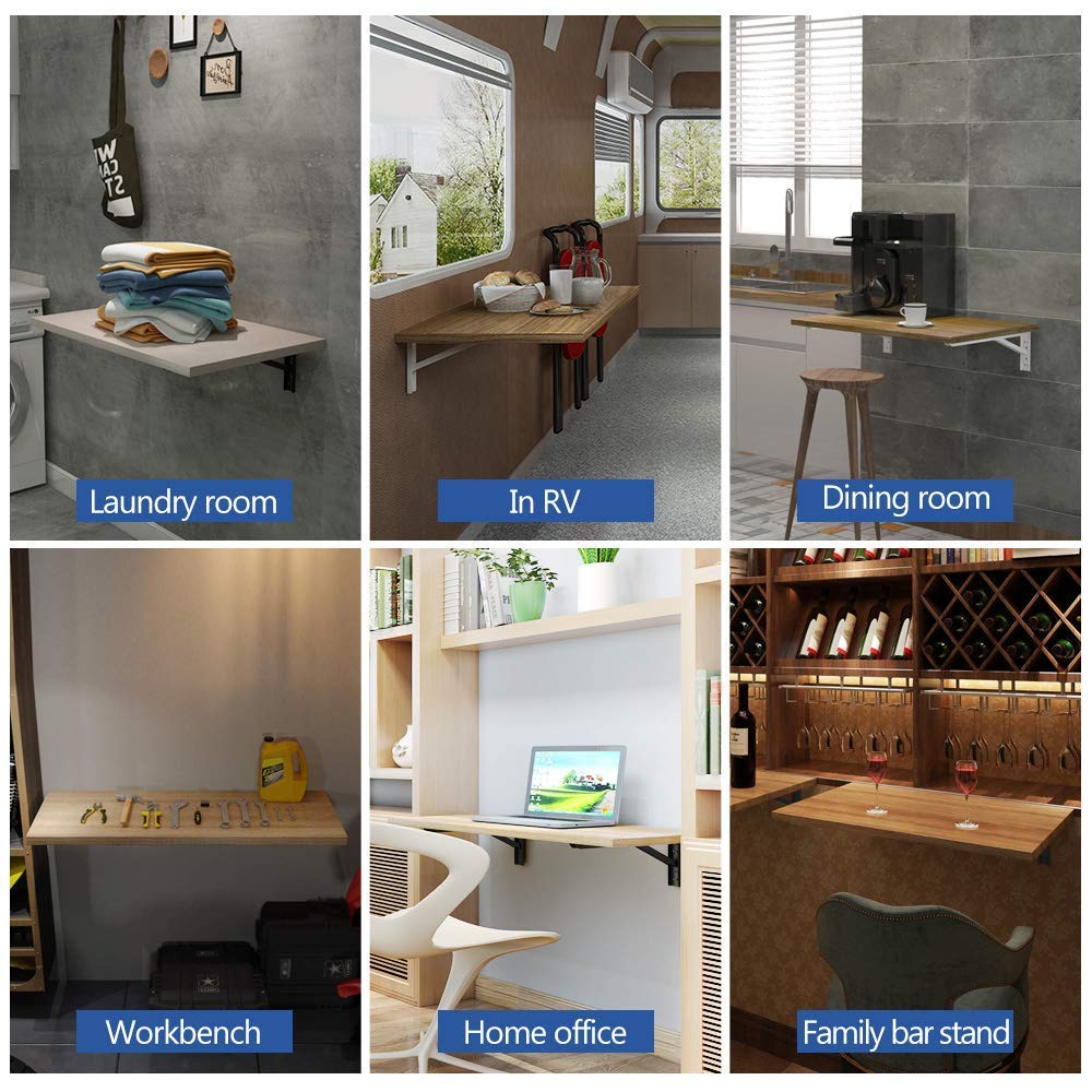 Heavy Duty Wall Mounted Folding Desk - 36