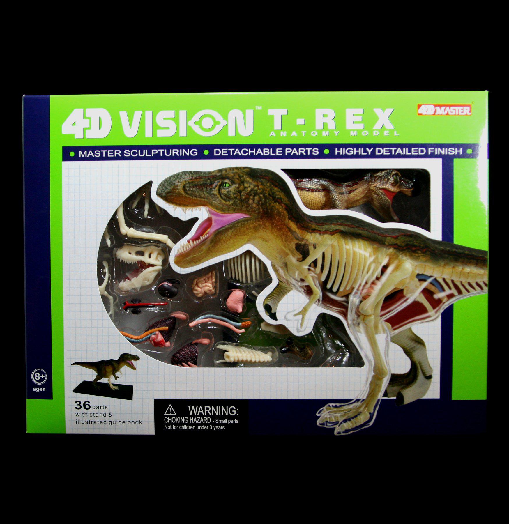 4D Vision T-Rex Dinosaur Model Kit - Realistic 3D Puzzle for Kids & Adults | Perfect for Science Projects, Educational Gifts & Home Decor