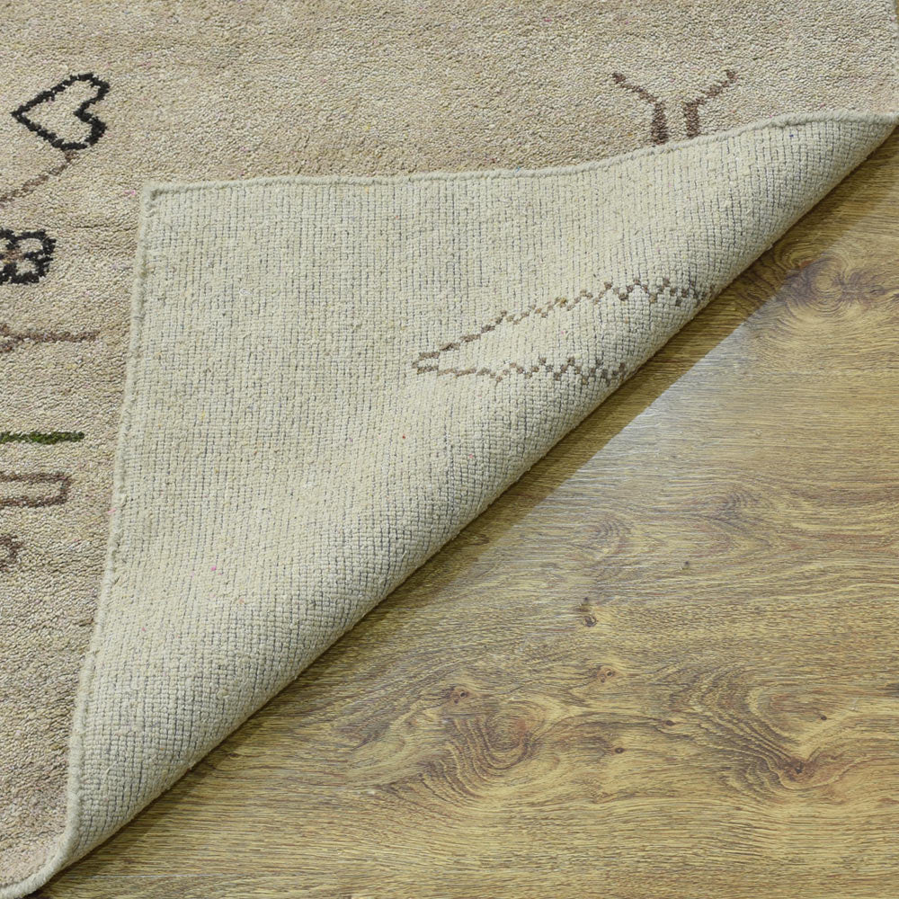Hand Knotted Bohemian Style Rug - Soft & Durable for Living Room, Bedroom, or Office Decor