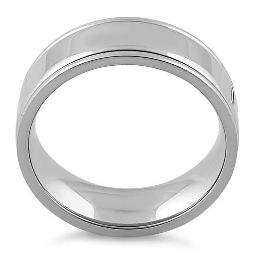 Premium Stainless Steel Double Groove Polished Band Ring for Men & Women - Wedding, Engagement, Anniversary, or Everyday Wear Jewelry Gift