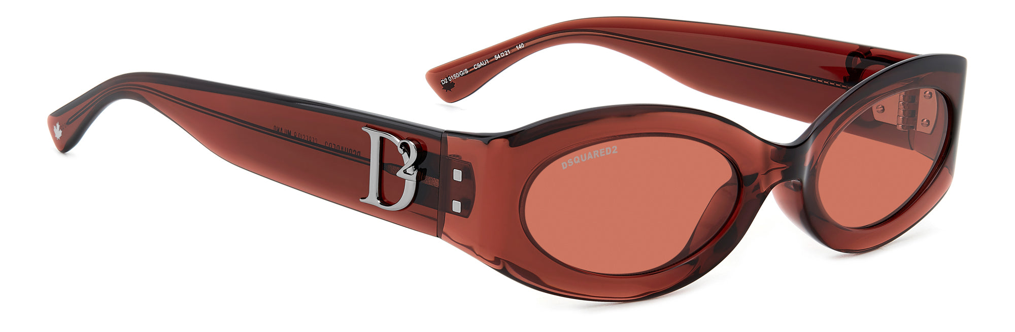 DSQUARED2 D2 0150/G/S Sunglasses - Polarized UV Protection Aviator Style for Men & Women - Perfect for Driving, Beach & Outdoor Activities