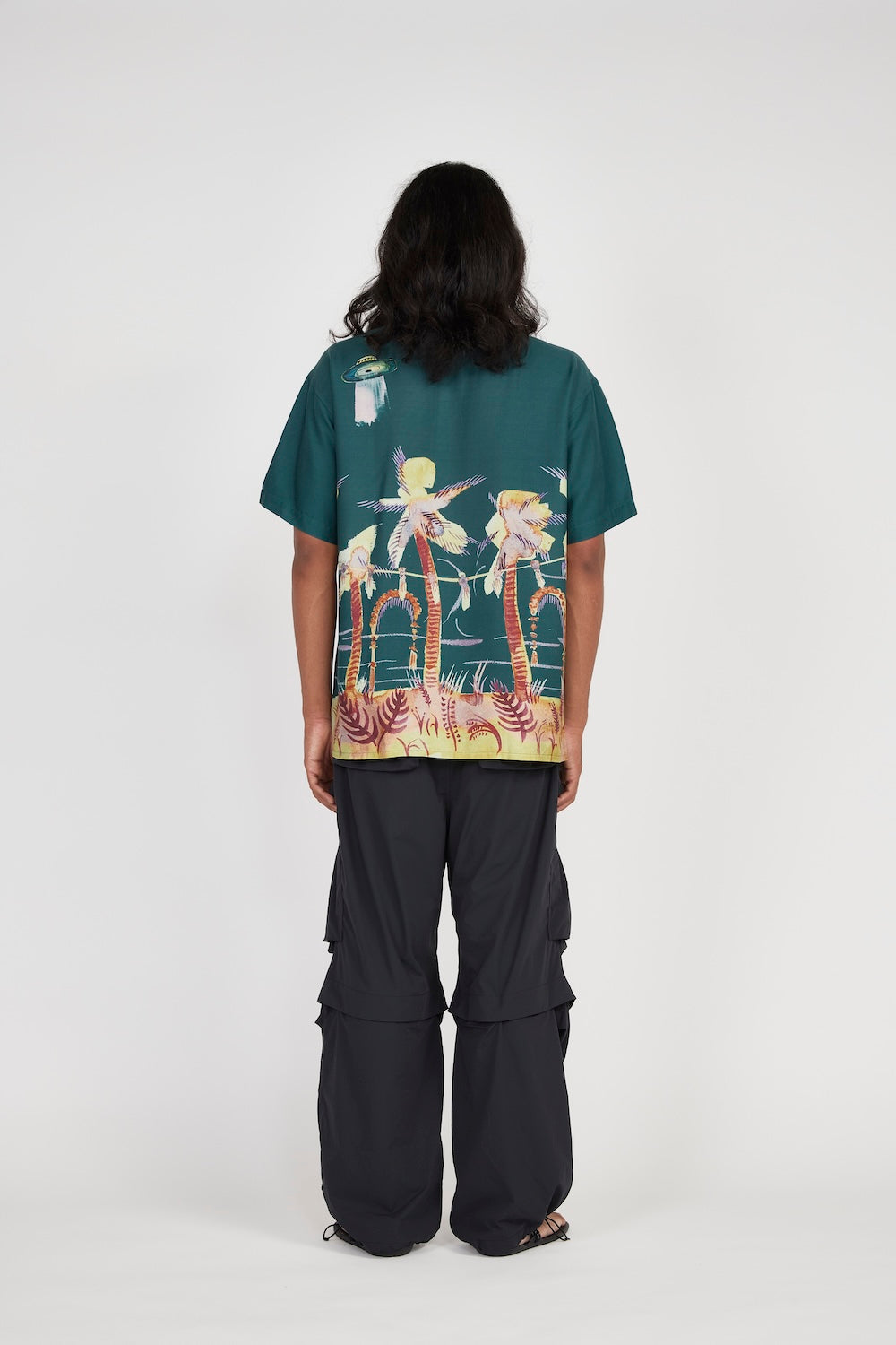 Stylish Palm Tree Print Short Sleeve Shirt for Men - Tropical Summer Casual Wear - Perfect for Beach Vacation, Pool Party & Outdoor Activities