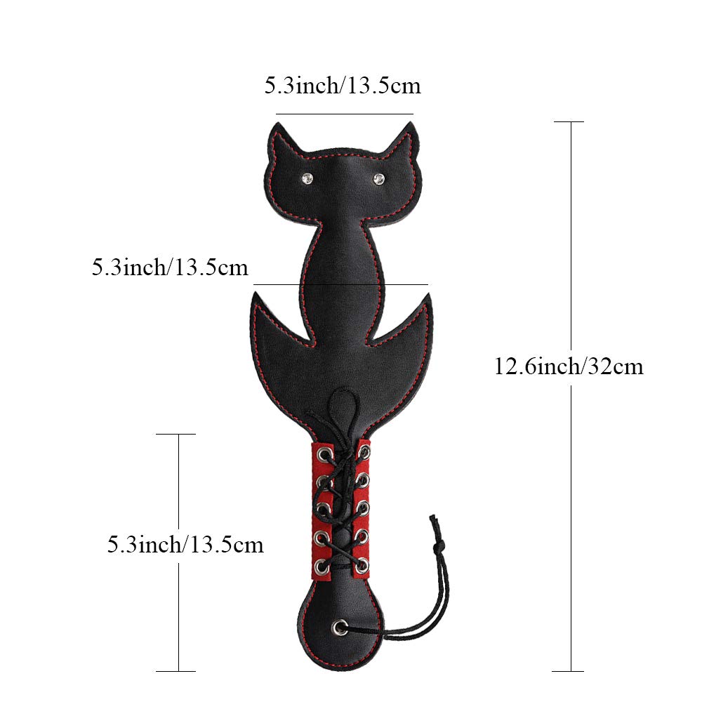 12.6 Inch Faux Leather Spanking Paddle for Adults - BDSM, SM & Kinky Sex Toys - Perfect for Couples Play, Roleplay & Sensual Bonding