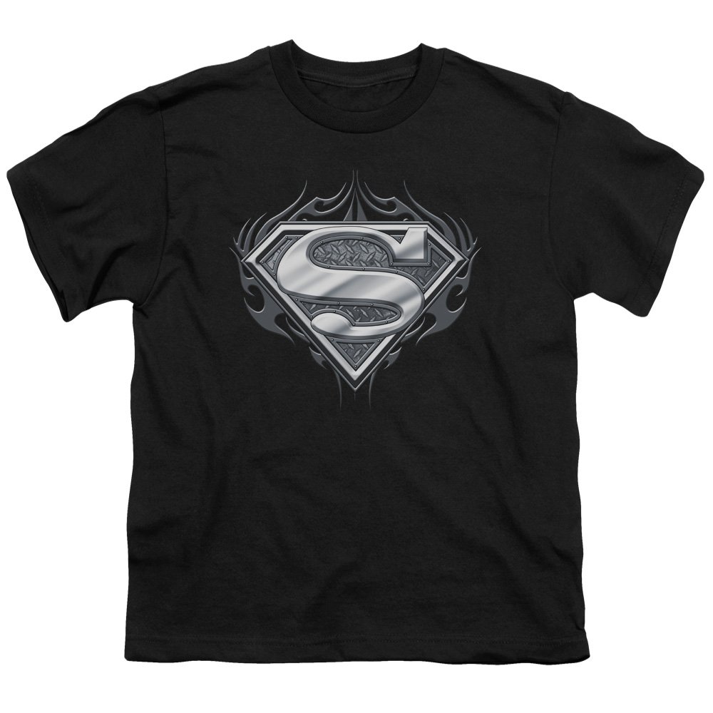 Superman Biker Metal Unisex Youth T-Shirt - Cool Graphic Tee for Men & Women - Perfect for Motorcycle Rides, Concerts & Casual Wear