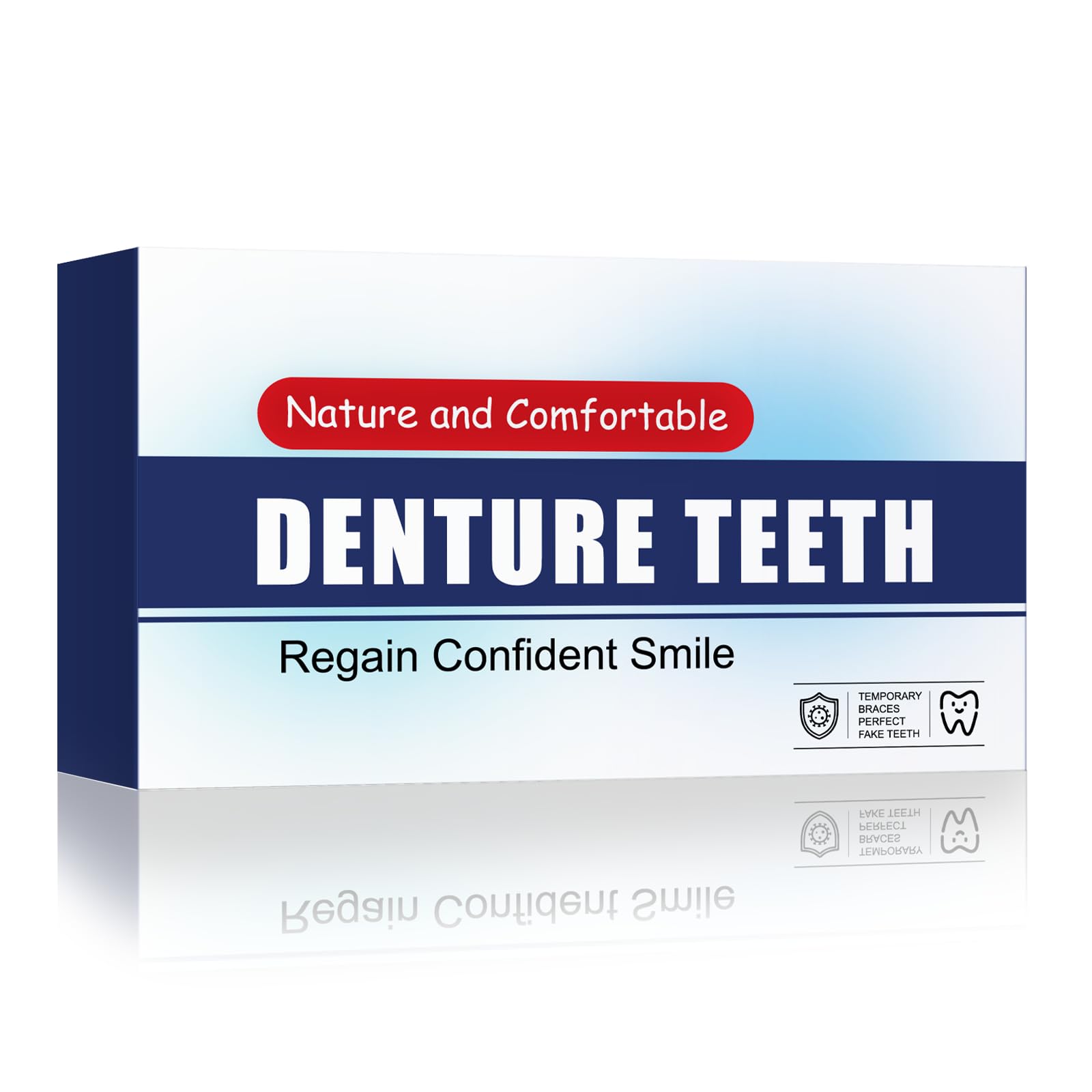 6PCS Temporary Veneers for Women & Men - Natural & Comfortable Dental Veneers Kit for Smile Makeover, Whitening & Cosmetic Enhancement