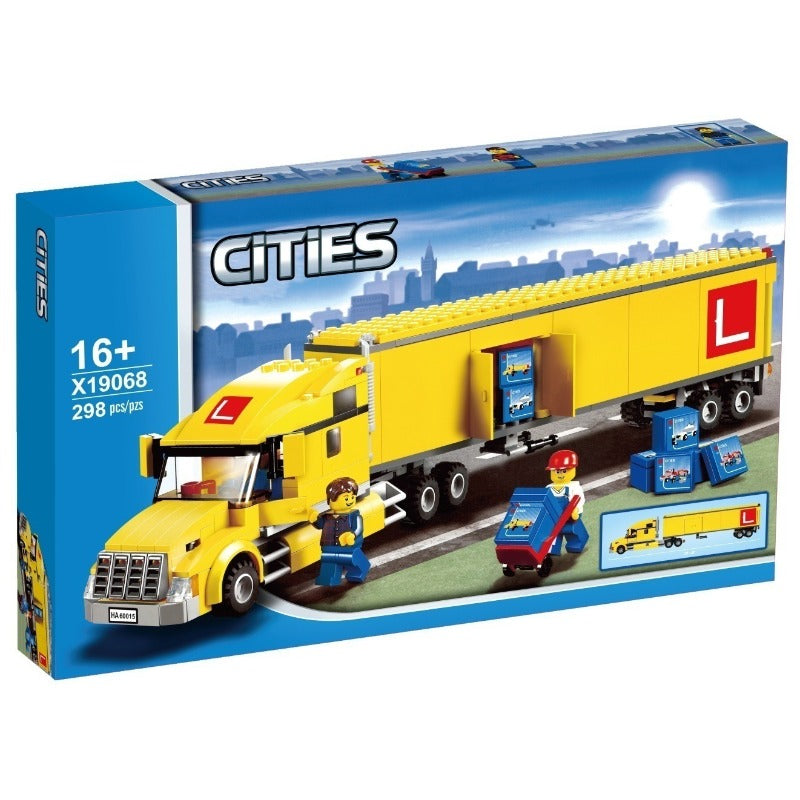 298pcs City Truck Building Blocks Set - STEM Educational Toy for Kids, Creative Construction Play for Boys & Girls - Perfect for Birthday Gifts, Classroom Activities & Family Game Night
