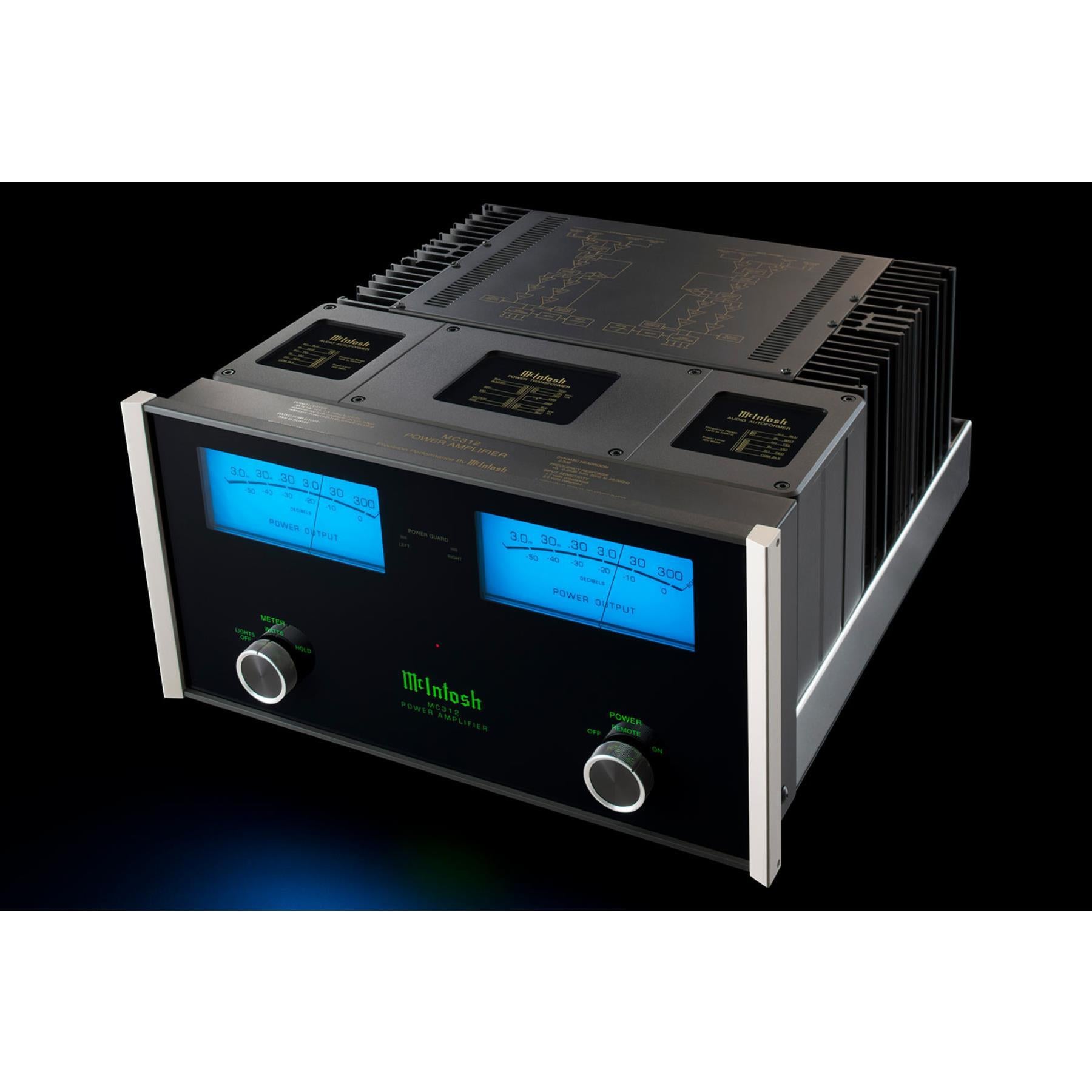 McIntosh MC312 2-Channel Solid State Power Amplifier - High-Fidelity Audio for Home Theater & Stereo Systems | Perfect for Audiophiles & Music Enthusiasts