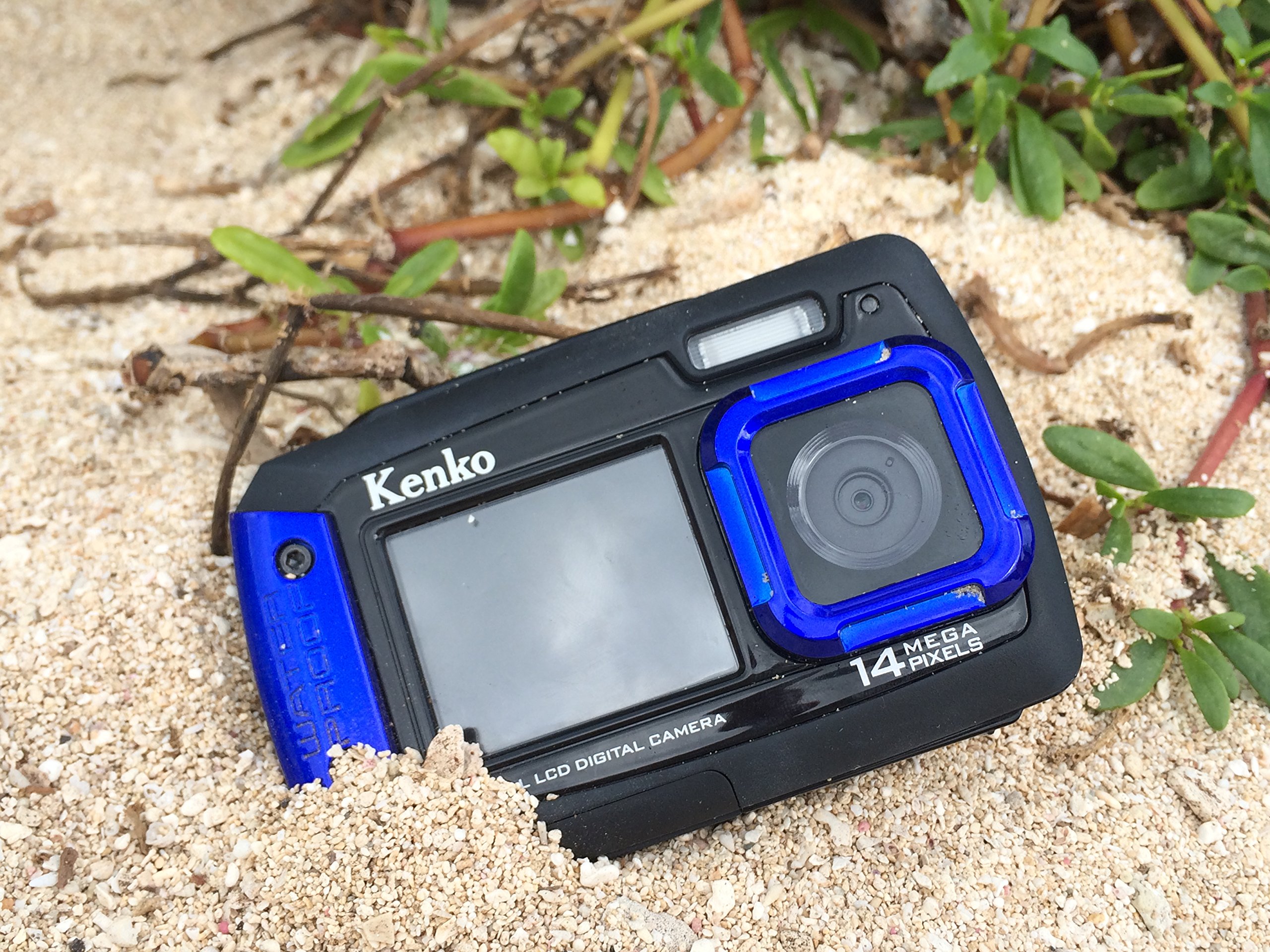 Kenko Waterproof Digital Camera DSC1480DW - IPX8 Waterproof, 1.5m Drop Proof, Dual Monitor for Underwater Photography, Travel & Outdoor Adventures