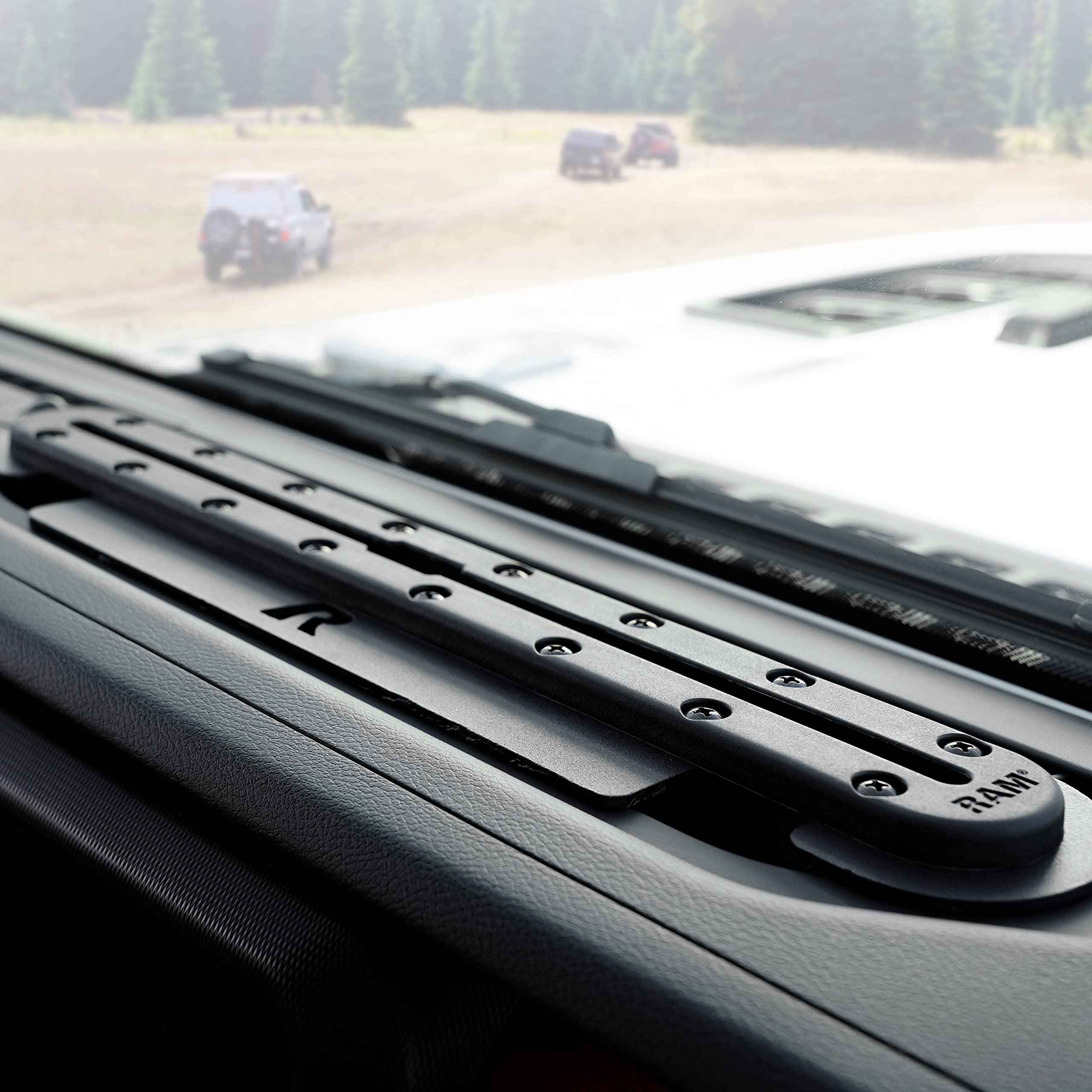 RAM Mounts Tough-Track for 2018-2023 Jeep JL/JLU/Gladiator RAM-DT-204-TRACK-A12U | Compatible with RAM Track Ball Bases | Off-Road & Adventure Gear Mounting Solution