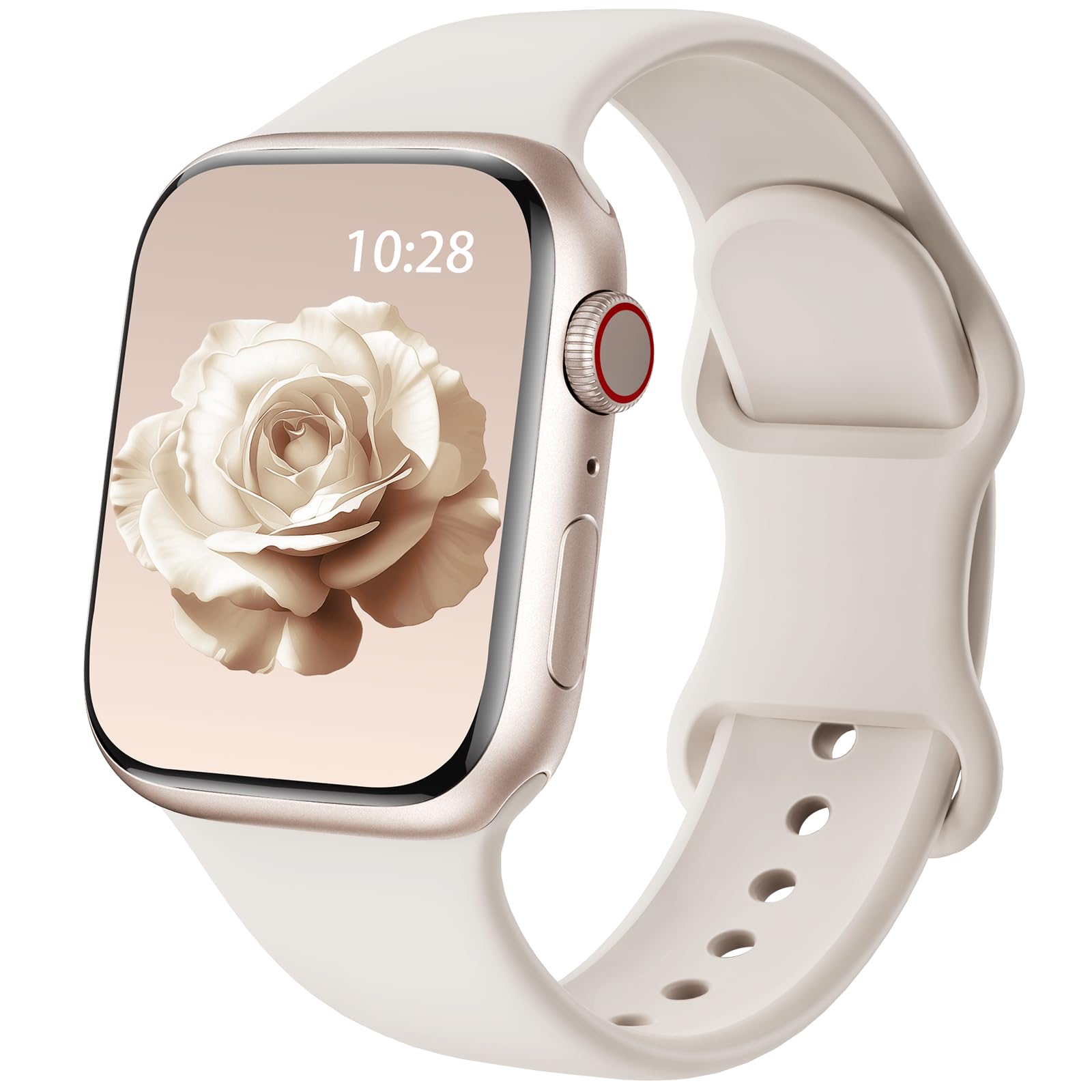 Premium Soft Silicone Sport Band for Apple Watch Series 10/9/8/7/6/5/4/3/2/1/SE/Ultra - 38mm/40mm/41mm/42mm - Waterproof & Sweatproof Replacement Strap for Women & Men - Perfect for Gym, Running & Outdoor Activities