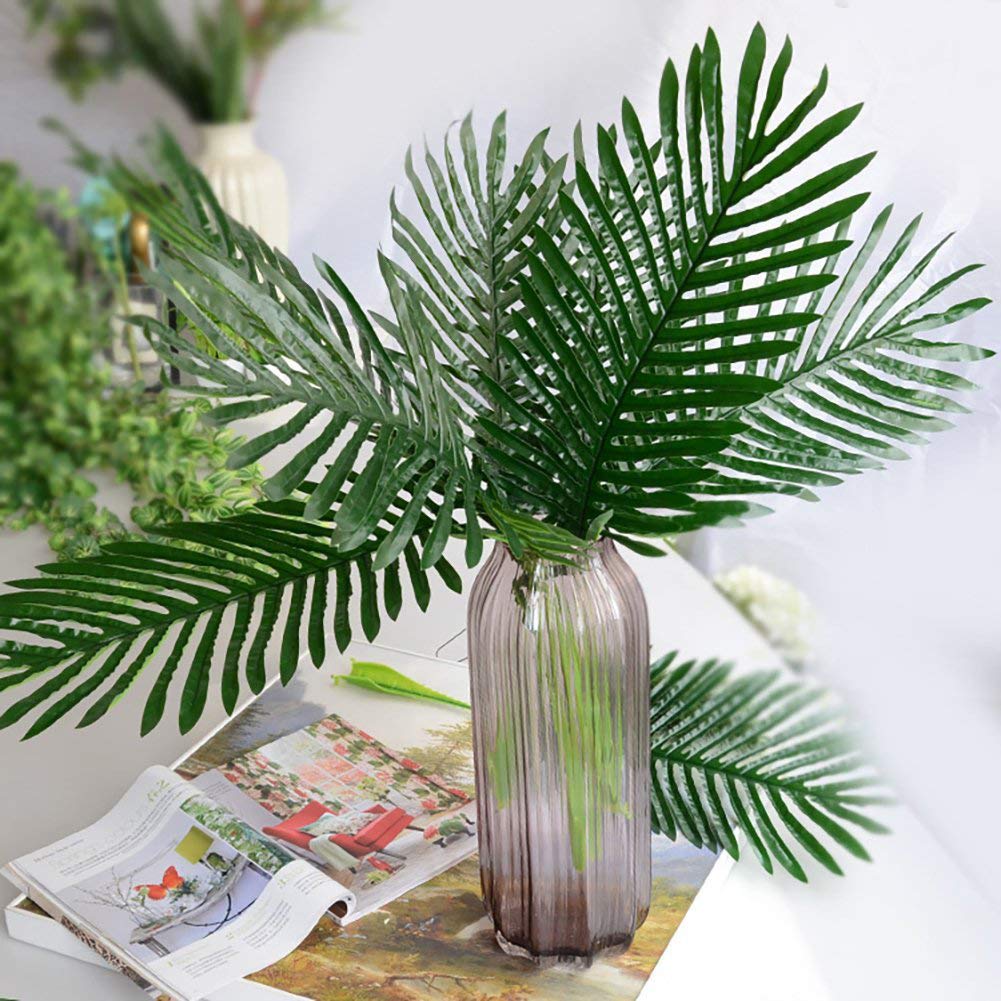 1Pc Artificial Tropical Palm Leaf Fake Plant - Home, Office, Wedding & Party Decor - Perfect for Indoor Greenery, Tropical Themed Events, and Home Staging