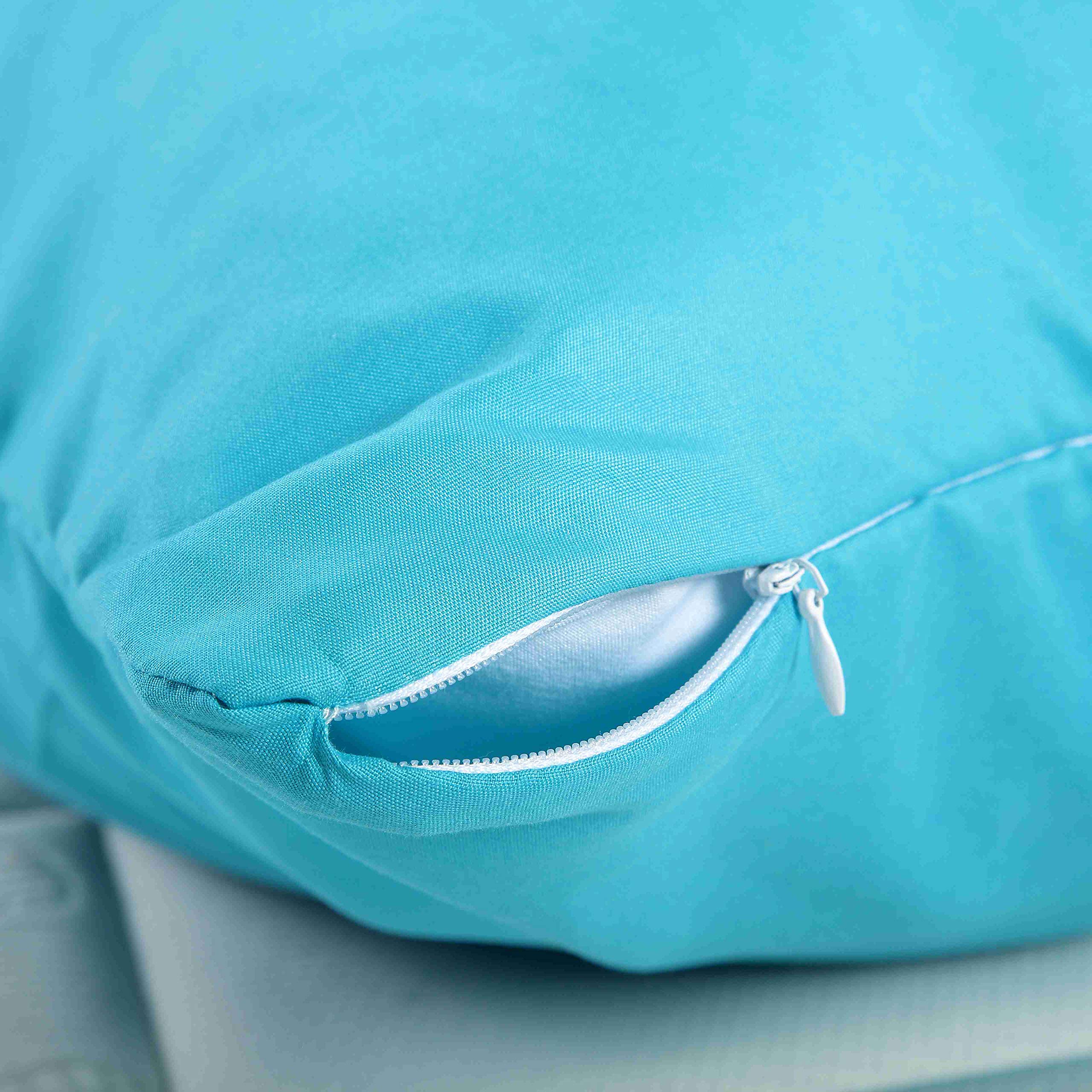 Evolive Ultra Soft Microfiber Body Pillow Cover 21x54 Inches with Hidden Zipper - Breathable & Hypoallergenic Pillowcase for Pregnancy, Side Sleepers & Anime Fans (Ocean Blue) - Perfect for Maternity Support, Lounging & Home Decor