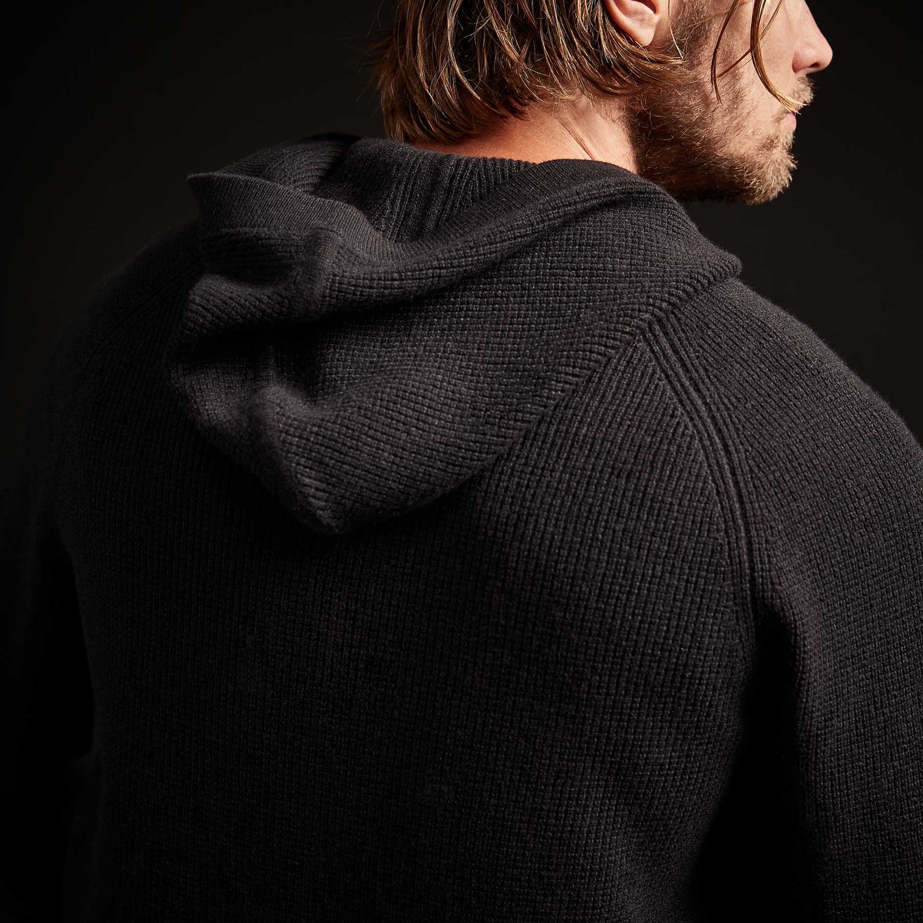 Premium Cashmere Thermal Raglan Hooded Sweater for Women - Soft & Warm Winter Pullover - Black - Perfect for Cold Weather, Outdoor Activities & Cozy Nights