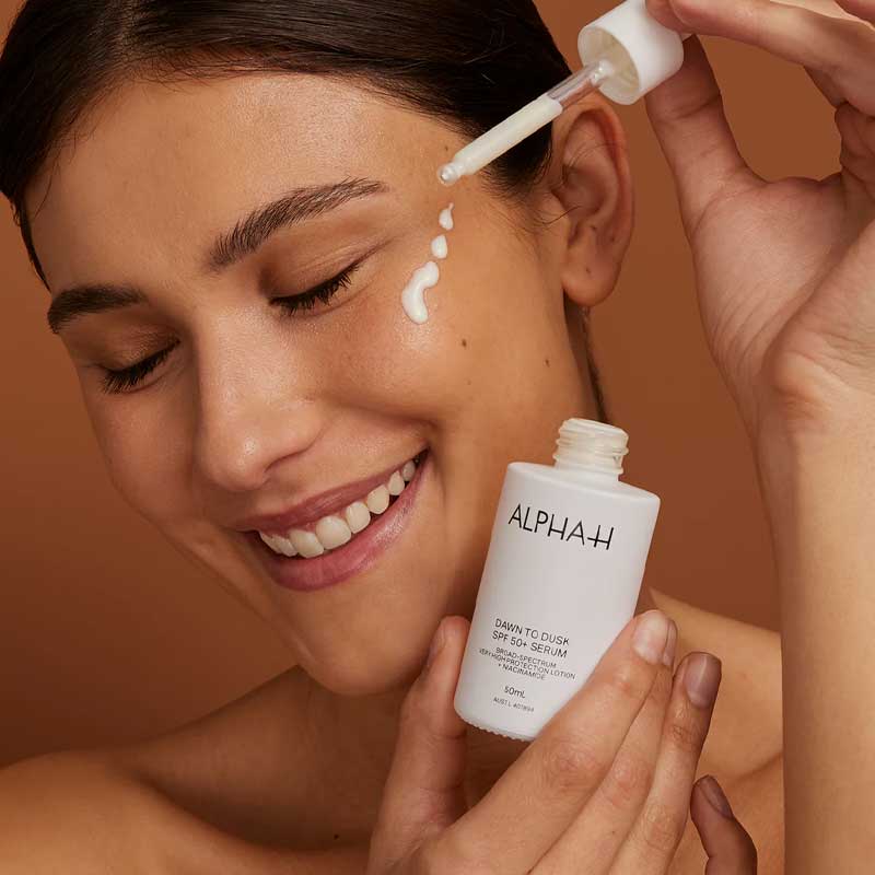 Alpha H Dawn To Dusk SPF 50+ Serum - Anti-Aging Face Serum with Sun Protection - Perfect for Daily Skincare & Outdoor Activities