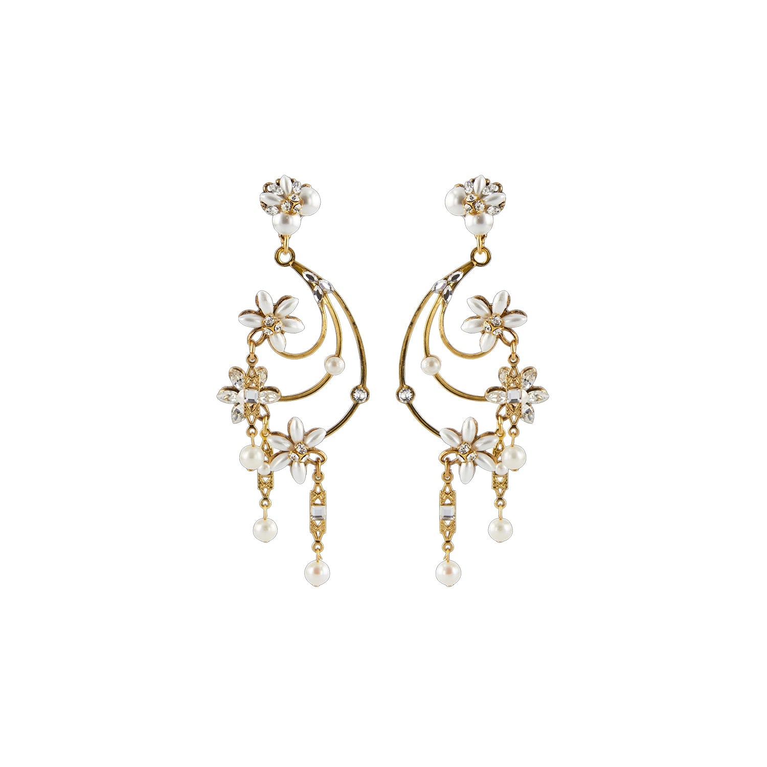 Elegant Flower Earrings for Women - Dainty Floral Studs & Dangle Jewelry - Perfect for Weddings, Parties & Everyday Wear
