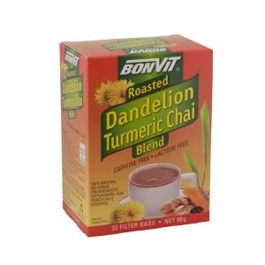 Organic Roasted Dandelion Turmeric Chai Tea Blend - Herbal Detox & Digestive Support - Perfect for Morning Energy & Evening Relaxation