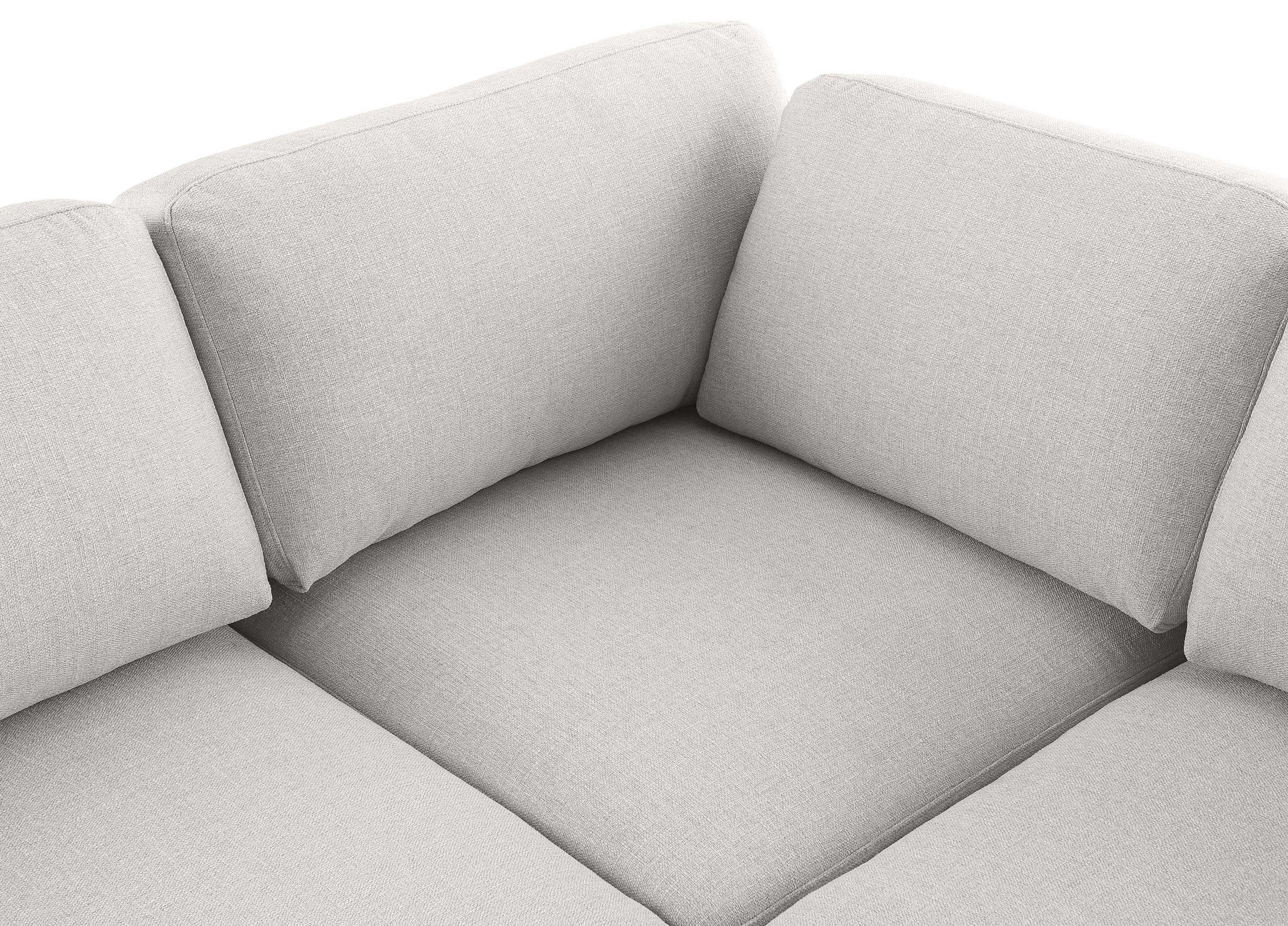 Beckham Durable Linen Textured Fabric Modular Sectional Sofa - Comfortable Modern Living Room Furniture for Home & Office Use
