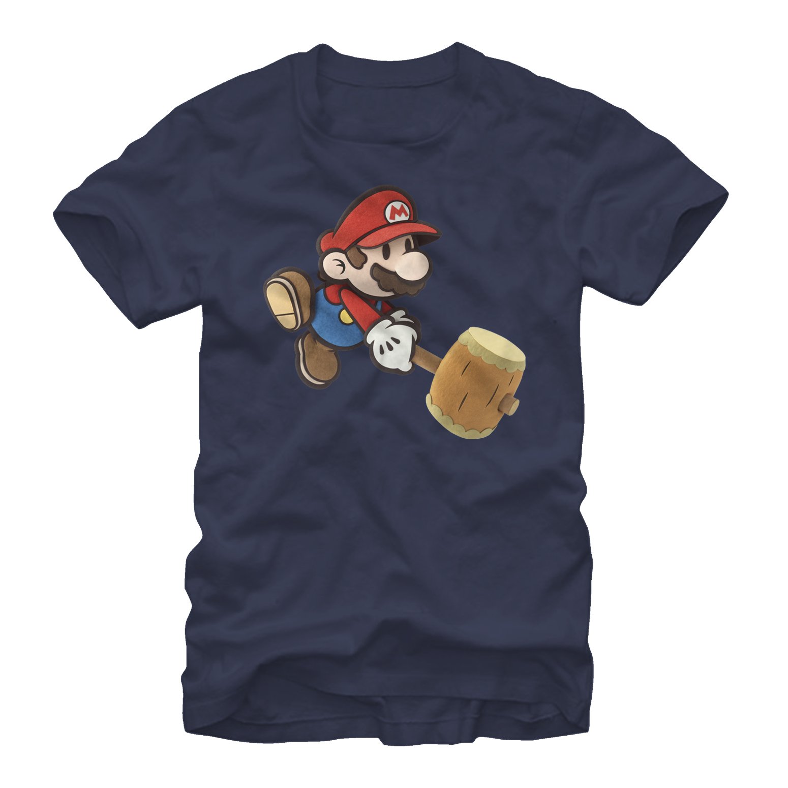 Nintendo Paper Hammer T-Shirt for Men - Official Licensed Gaming Tee - Perfect for Cosplay, Gaming Events & Casual Wear