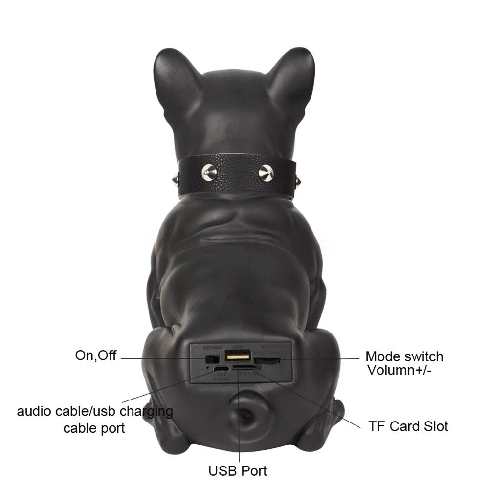 GYZLZZB 5W Bluetooth Speaker - Wireless Dog-Shaped Speaker with HIFI Sound, TF Card/USB Playback & FM Radio | Perfect for Home, Outdoor, Travel & Car Use | Portable Speaker for Parties, Beach, Camping & Commuting
