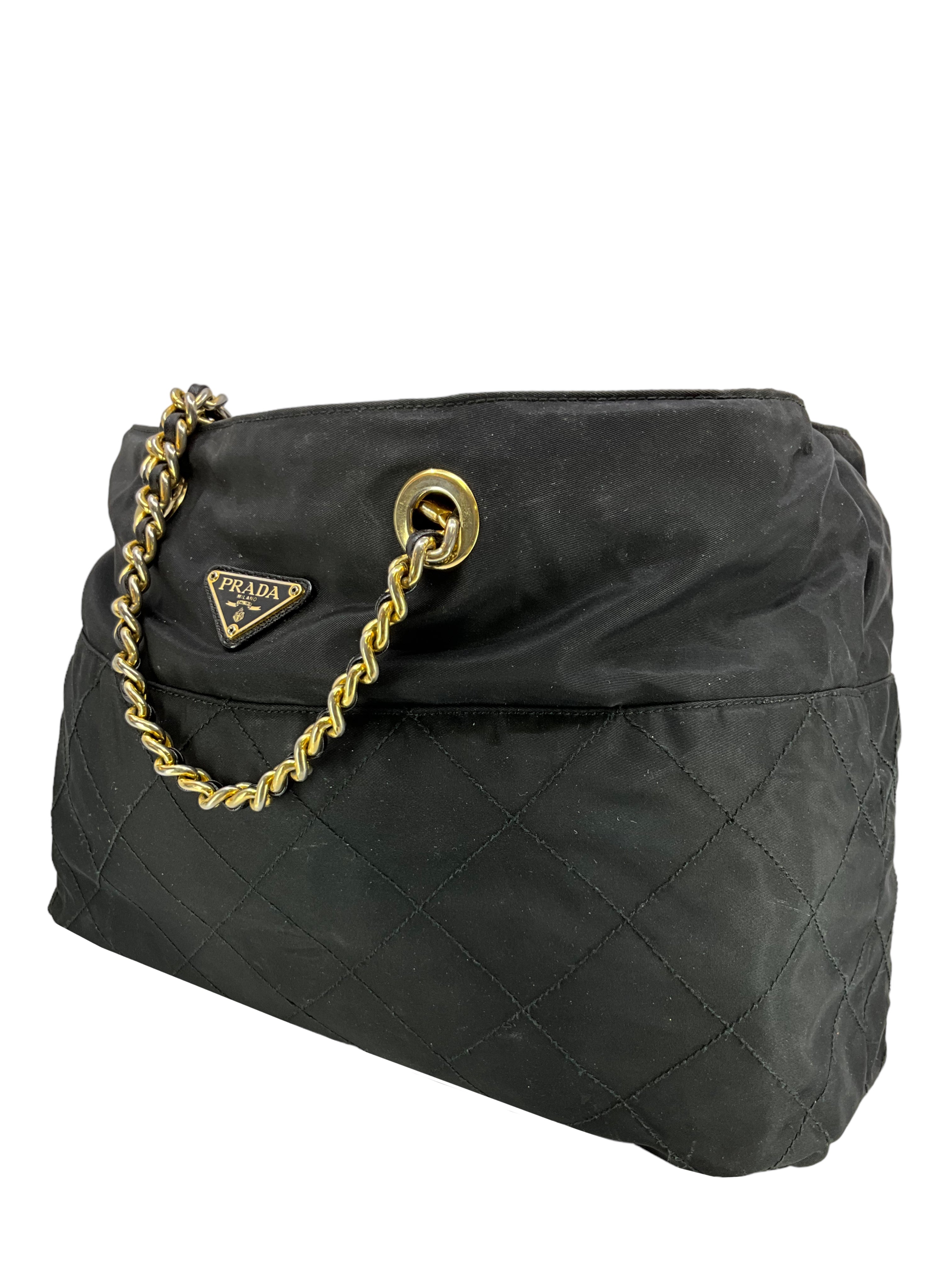 Prada Tessuto Nylon Large Tote Bag for Women - Stylish Designer Handbag with Spacious Compartment | Perfect for Work, Travel & Everyday Use