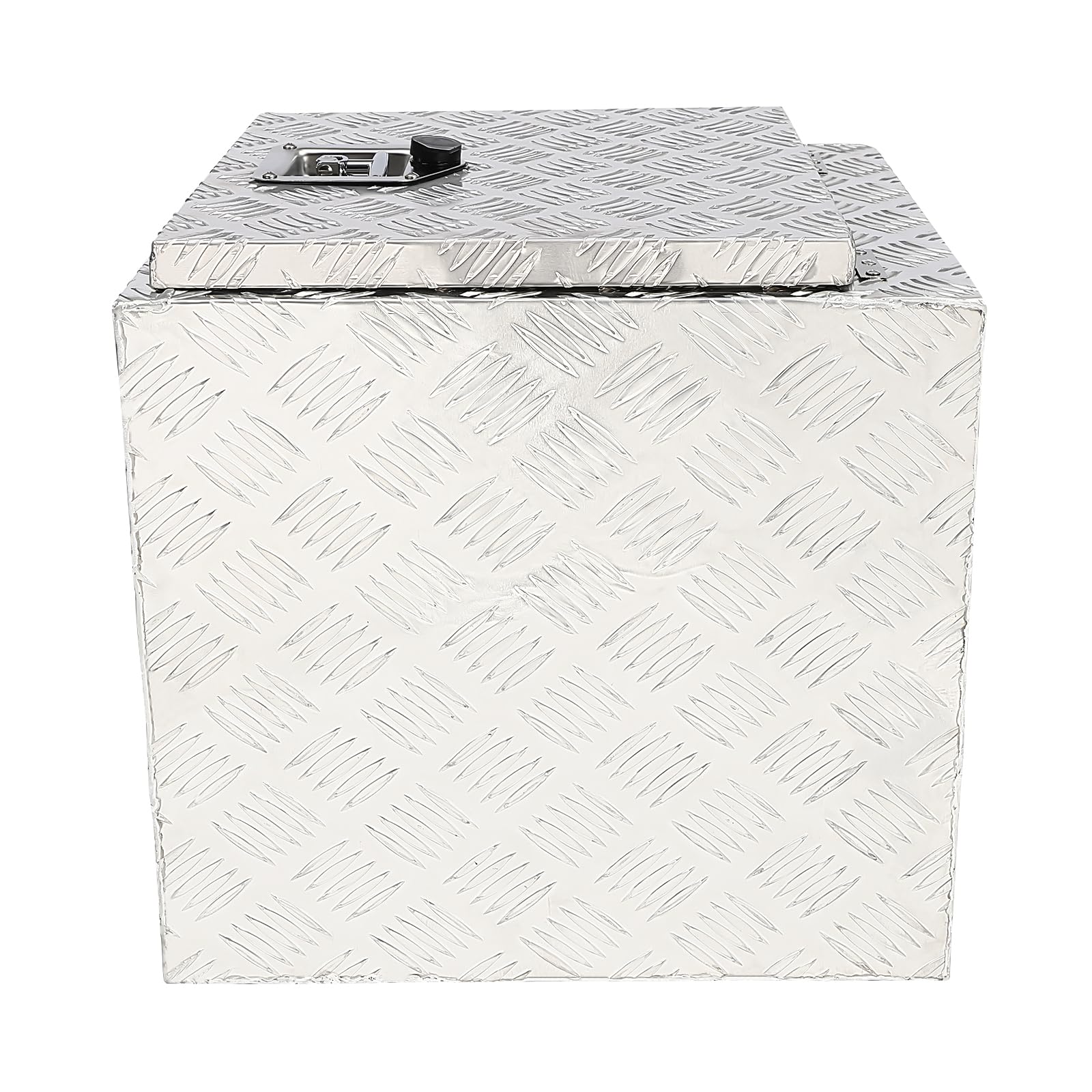 Heavy Duty Aluminum Underbody Tool Box with Lock & Keys - Waterproof RV & Truck Storage Organizer (17x18x18 in, Silver) - Perfect for Pickup Truck Beds, Trailers & Outdoor Equipment Storage