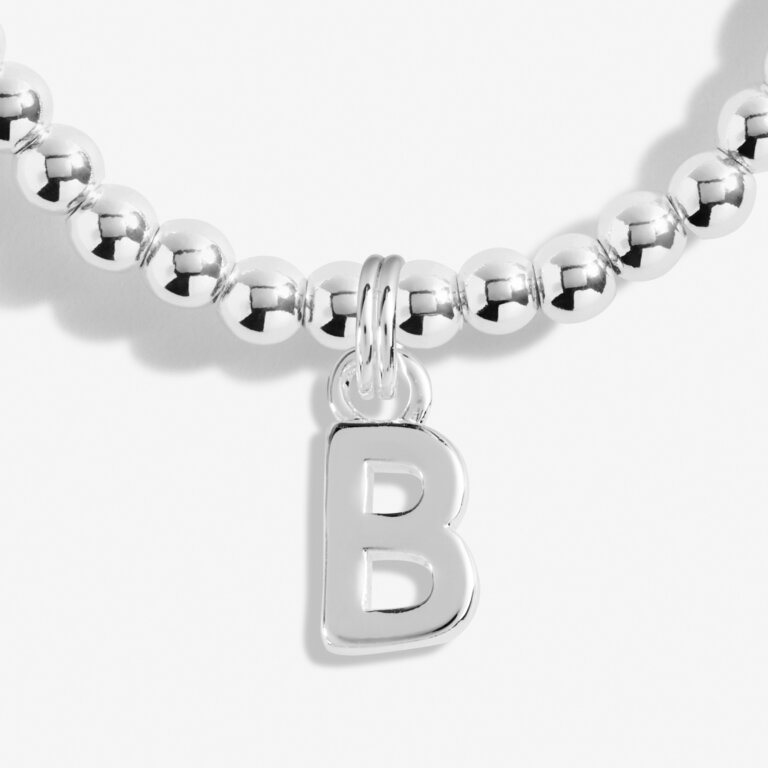 Joma Jewellery Alphabet 'B' Bracelet - Stylish Initial Letter Charm Bracelet for Women, Perfect for Gifts, Everyday Wear & Special Occasions