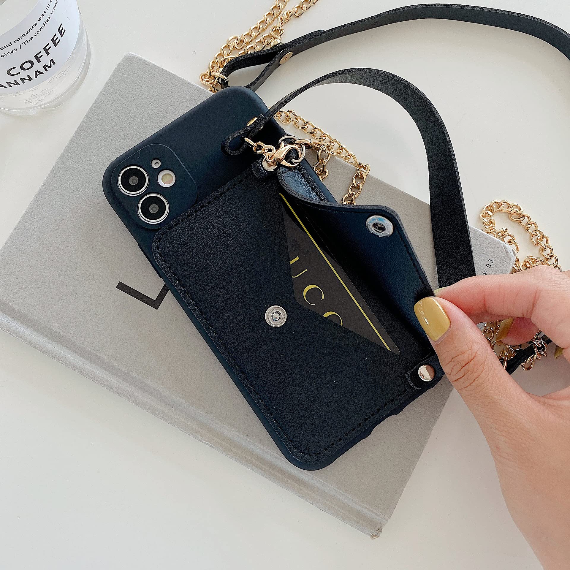 Leather Crossbody Wallet Case for Samsung Galaxy S10E with Credit Card Holder, Wrist Strap & Magnetic Clasp - Soft TPU Protective Phone Purse Cover for Women & Girls (Blue) | Perfect for Travel, Shopping & Everyday Use