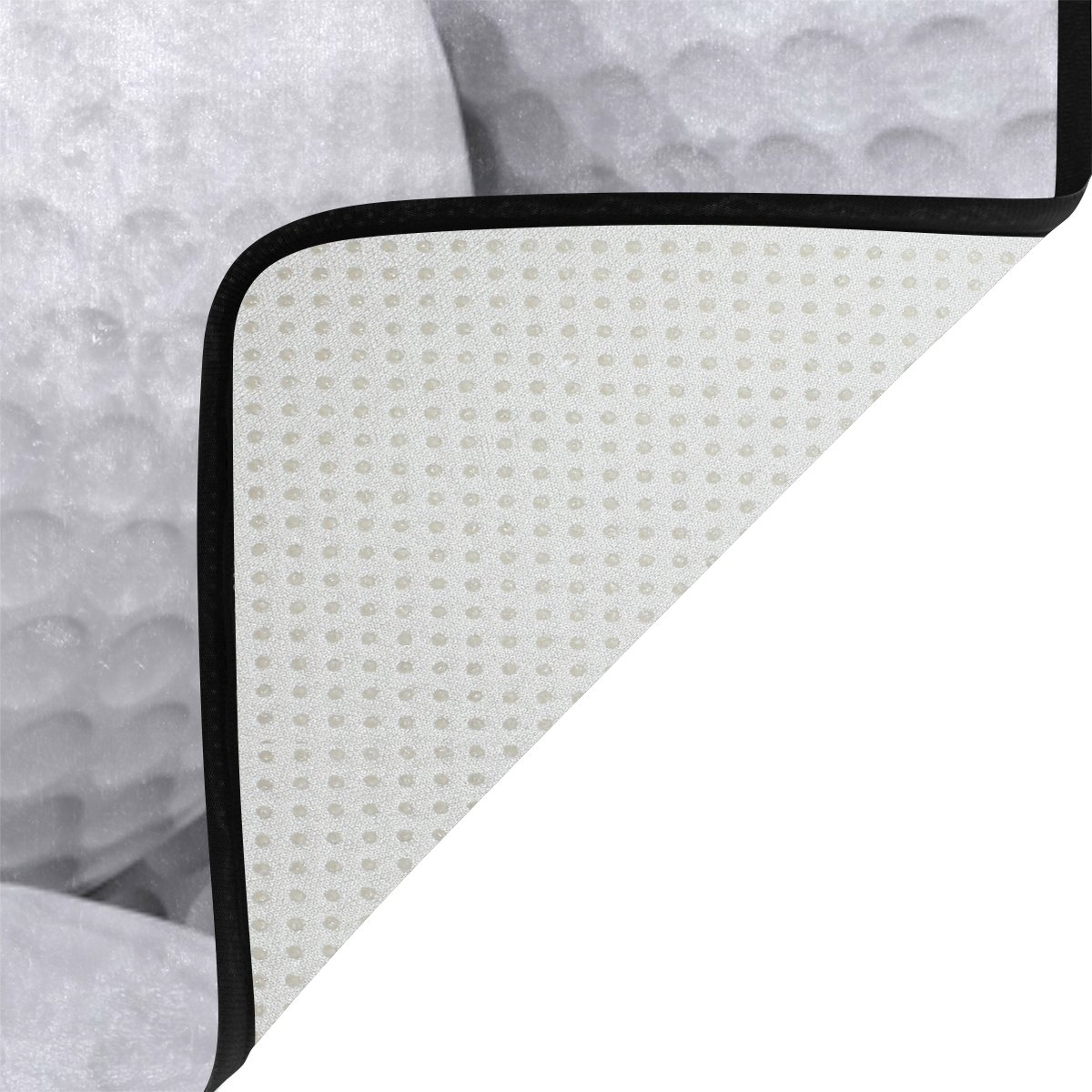 Premium White Golf Ball Design Area Rug - 7'x5' Soft Non-Slip Indoor Carpet for Living Room, Bedroom, Office - Perfect for Sports Themed Decor & Home Gym Flooring