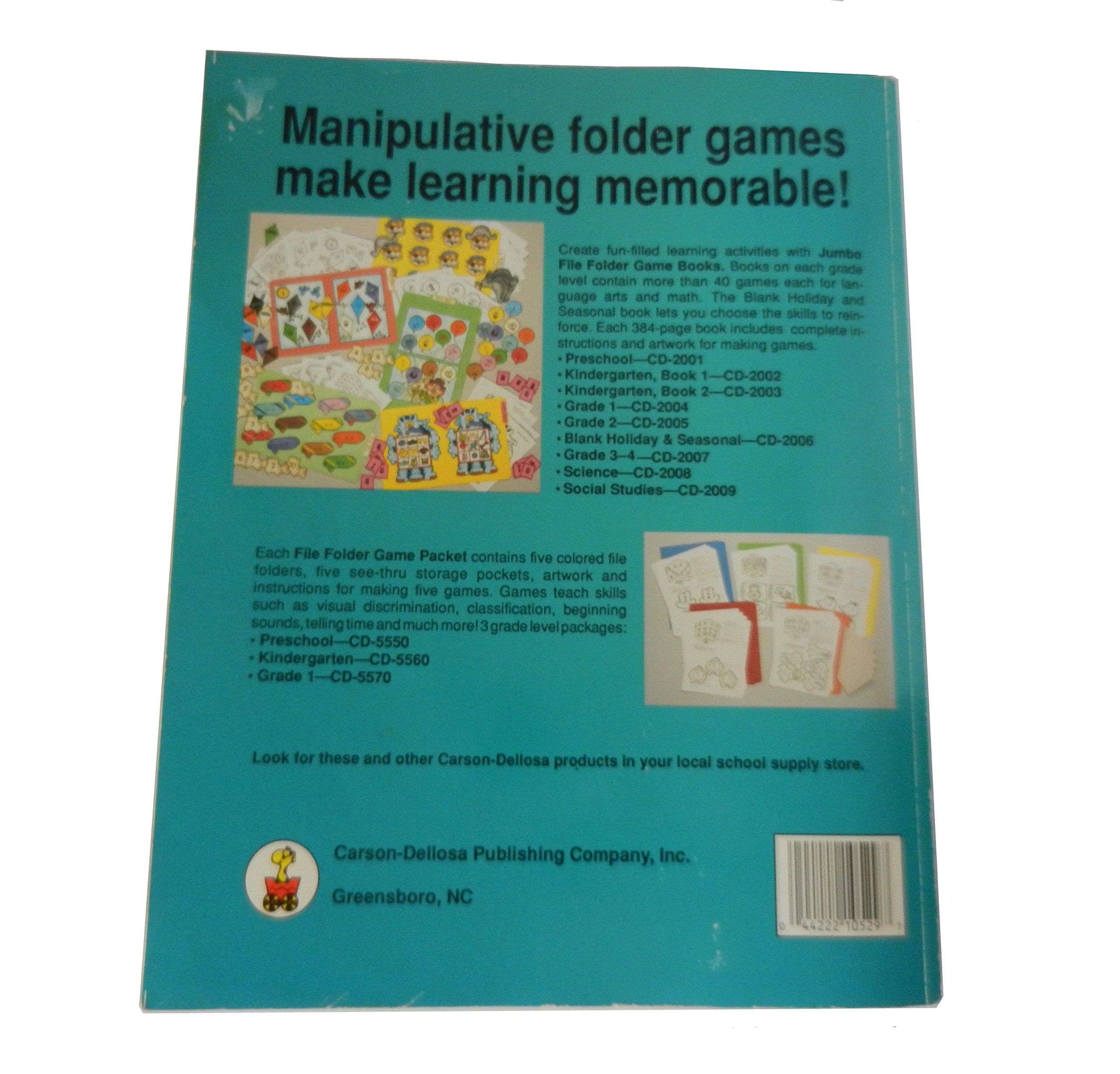 Educational File Folder Games for Kids - Reading & Math Learning Activities - Perfect for Classroom, Homeschool & Fun Learning at Home