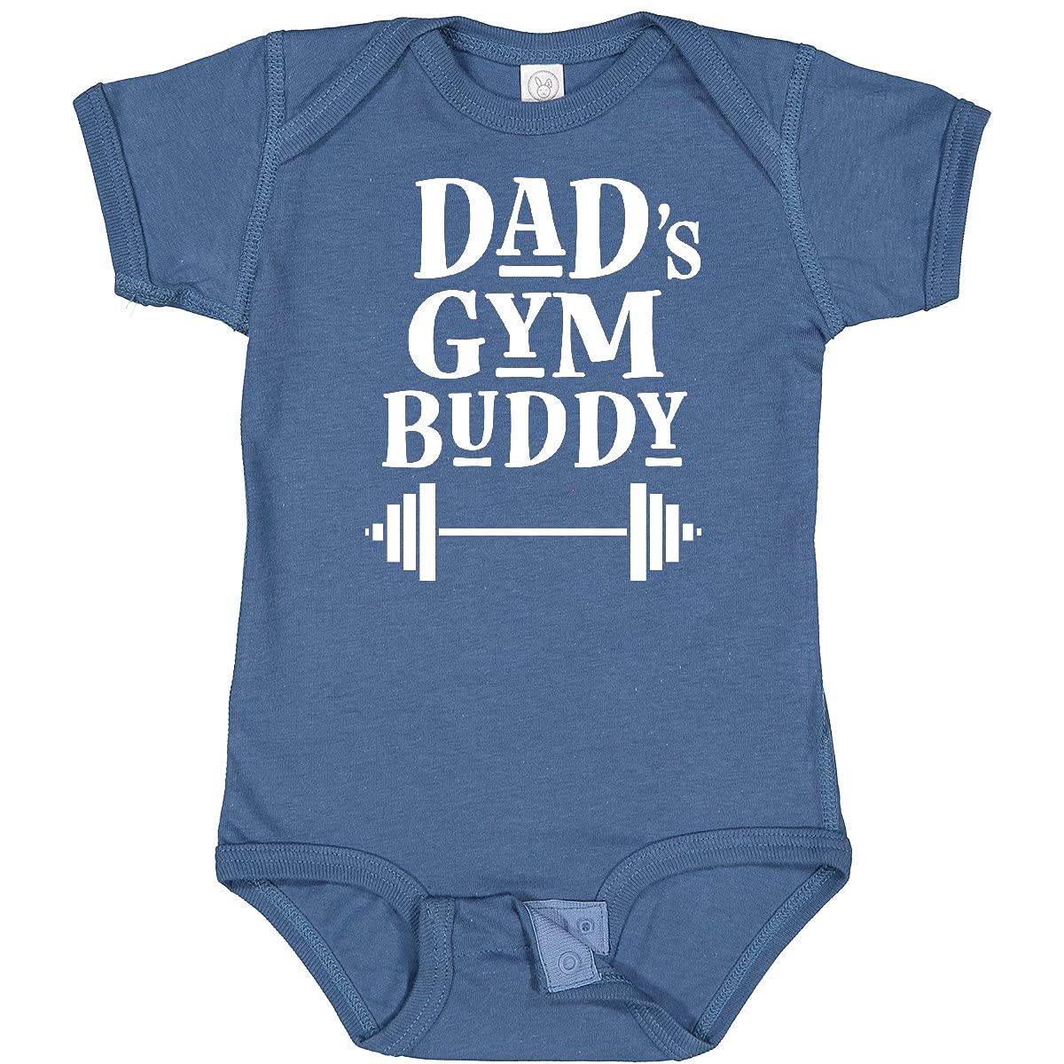 Inktastic Daddy Gym Buddy Workout Fitness Baby Bodysuit - Cute Gym Dad Outfit for Infants & Toddlers - Perfect for Father's Day, Workout Sessions & Family Gym Time