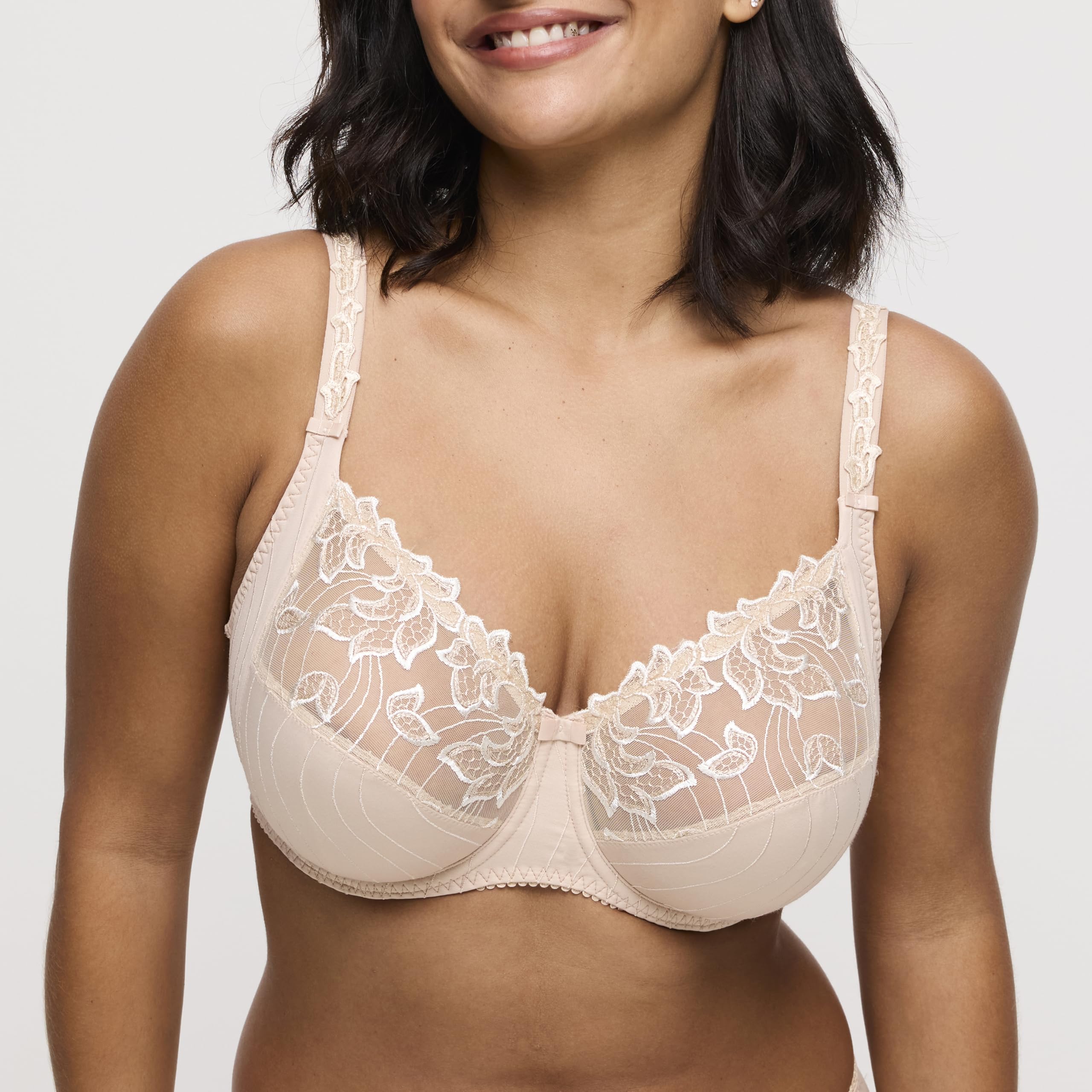 PrimaDonna Deauville Side Support Bra 38J in Cafe Latte - Full Coverage Plus Size Underwire Bra for Women | Perfect for Everyday Comfort & Special Occasions