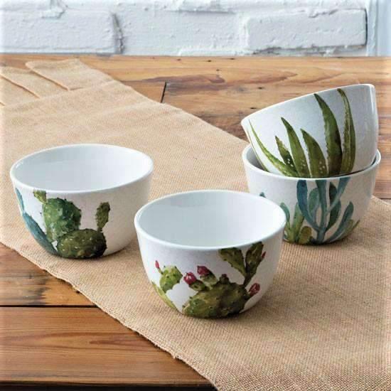 Stylish Cactus and Succulent Plant Bowls - Modern Ceramic Pots for Home & Office Decor - Perfect for Indoor Plants, Desk Decor, and Gift Ideas