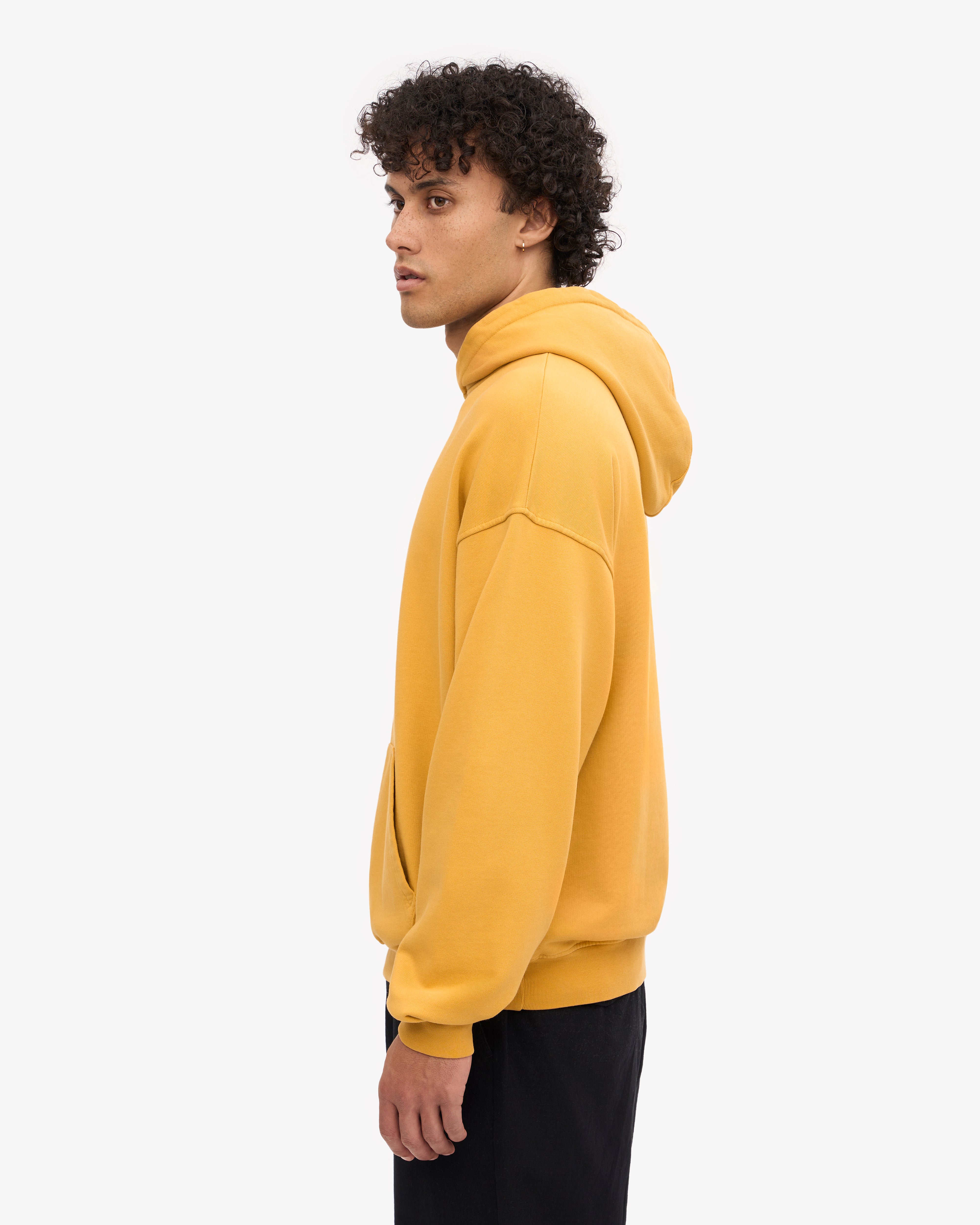 Organic Oversized Hoodie - Soft & Cozy Burned Yellow Pullover for Men & Women | Perfect for Casual Wear, Loungewear & Outdoor Activities