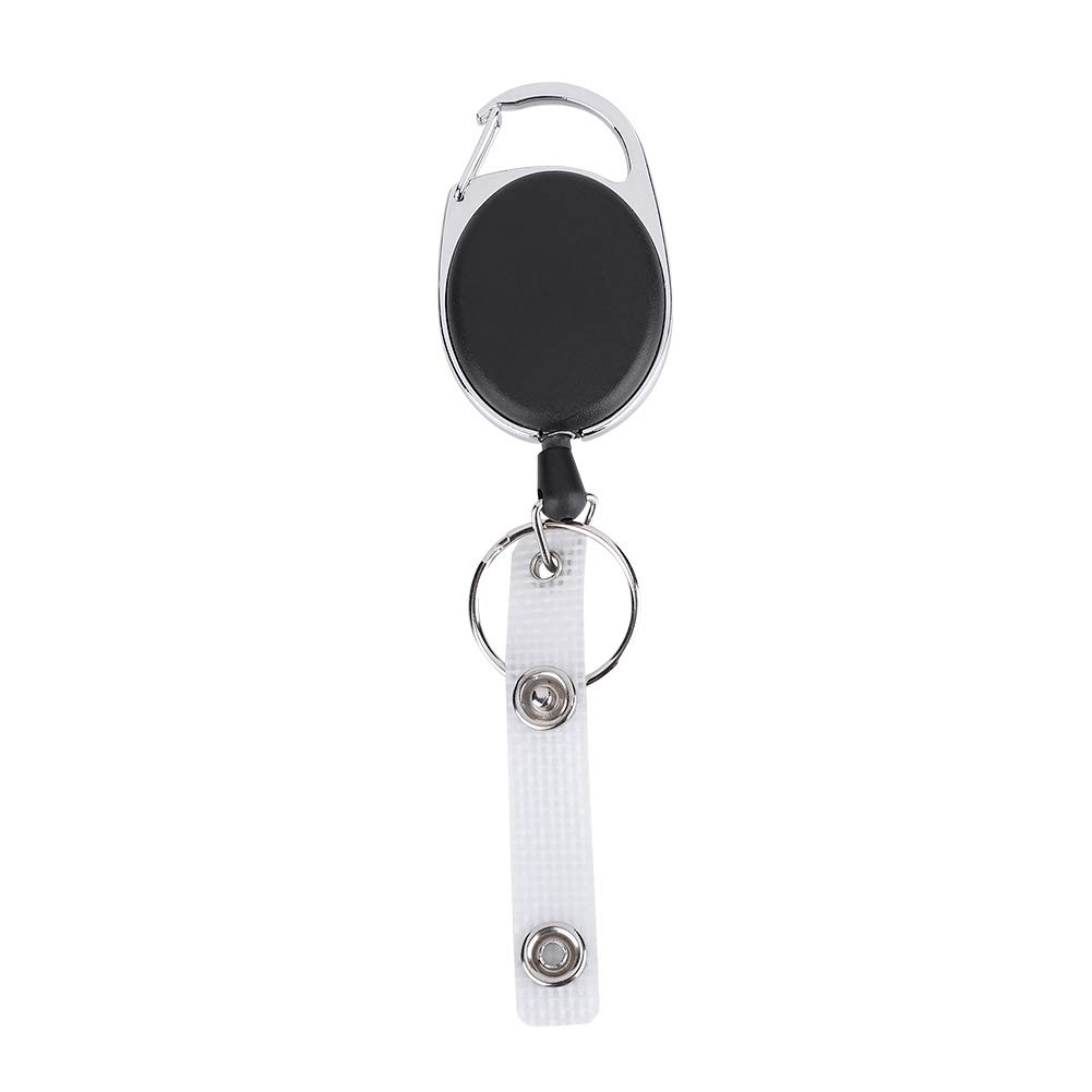 BNineteenteam Heavy-Duty Retractable Keychain with Nylon Cable & ID Badge Holder - Durable Key Organizer for Mountaineering, Hiking, Camping Gear & Outdoor Activities