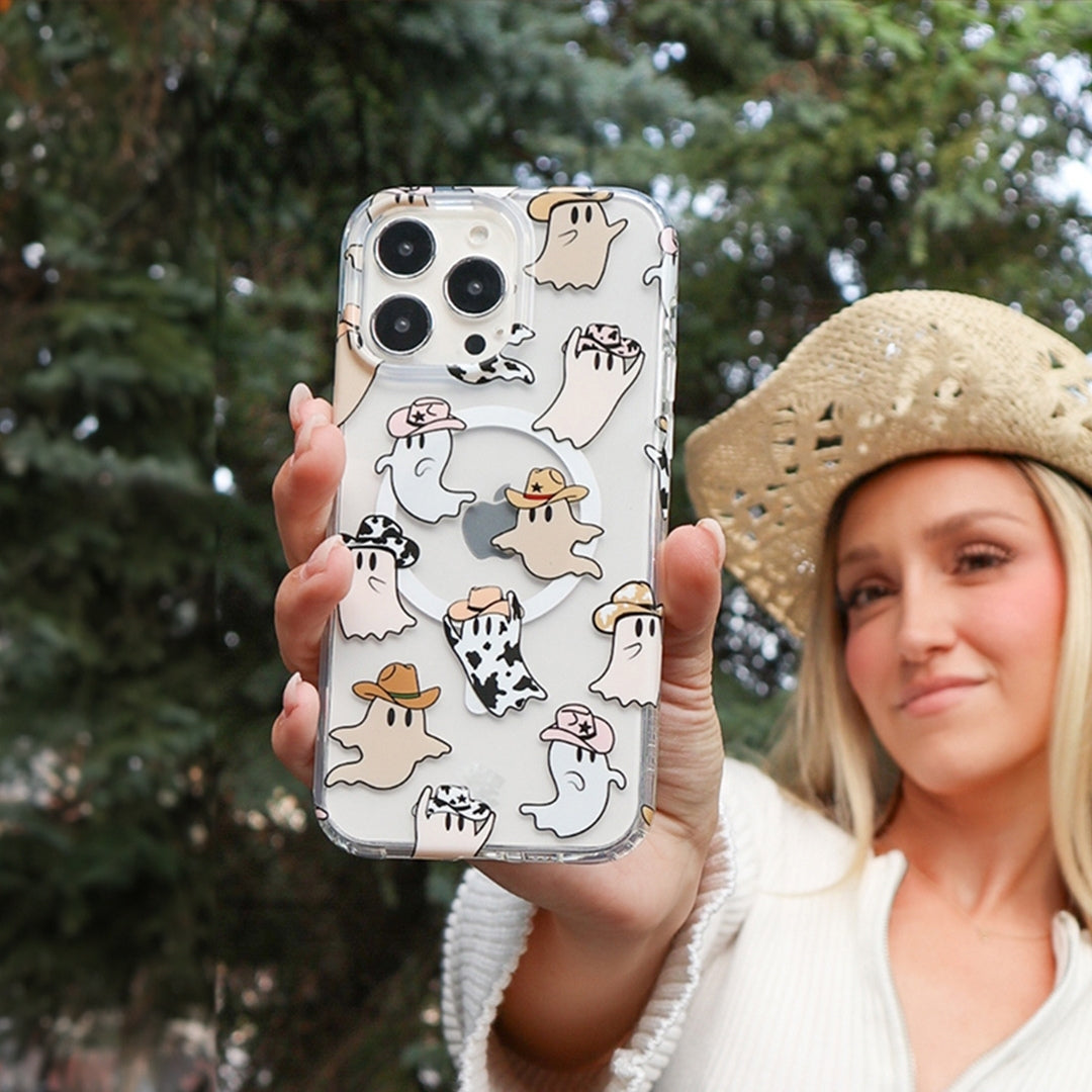 Ghosted Cowboys iPhone Case - Stylish & Durable Phone Cover for iPhone [Model] - Perfect for Western Lovers, Rodeo Events & Country-Themed Parties
