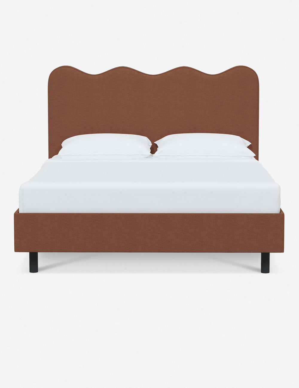 Modern Clementine Platform Bed Frame - Queen Size, Wooden Slat Support, Sturdy & Minimalist Design - Perfect for Bedrooms, Guest Rooms & Small Spaces