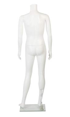 SSWBasics Male Headless White Plastic Mannequin - 5'7½