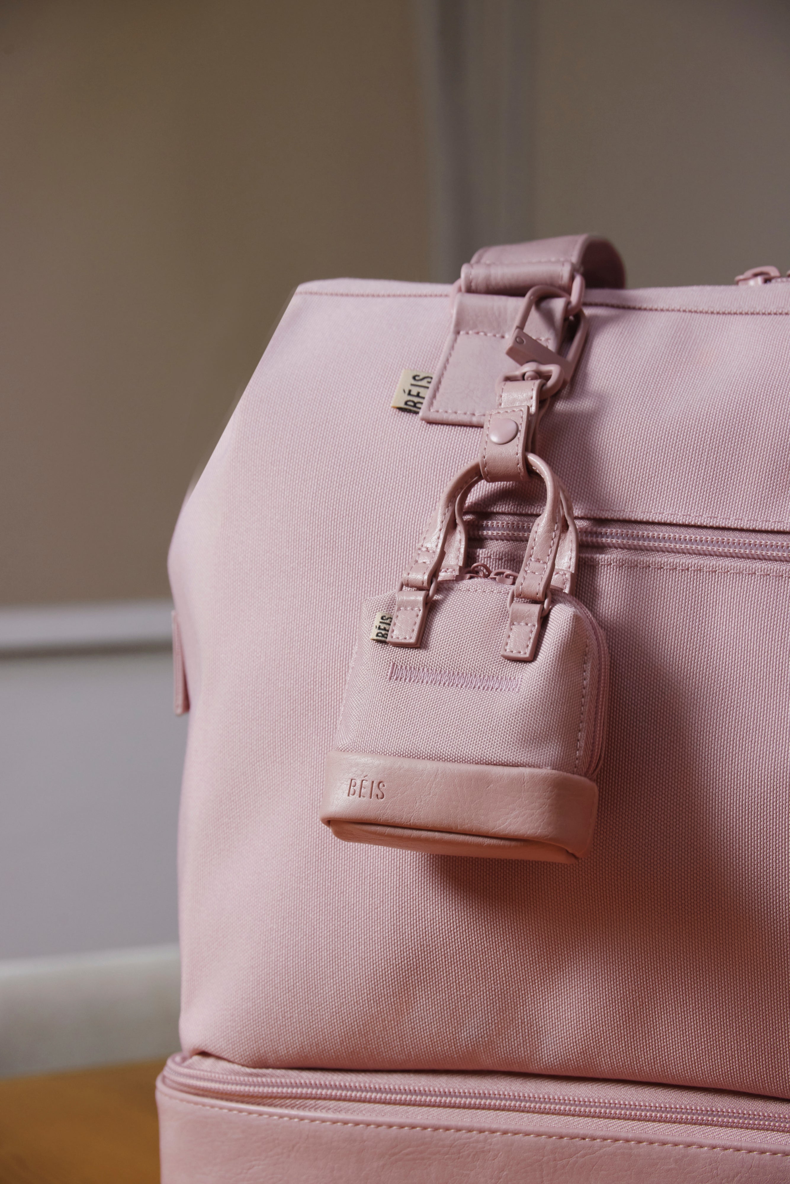 Micro Weekender Charm in Atlas Pink - Stylish & Compact Travel Accessory for Women | Perfect for Weekend Getaways, Beach Trips & Everyday Use