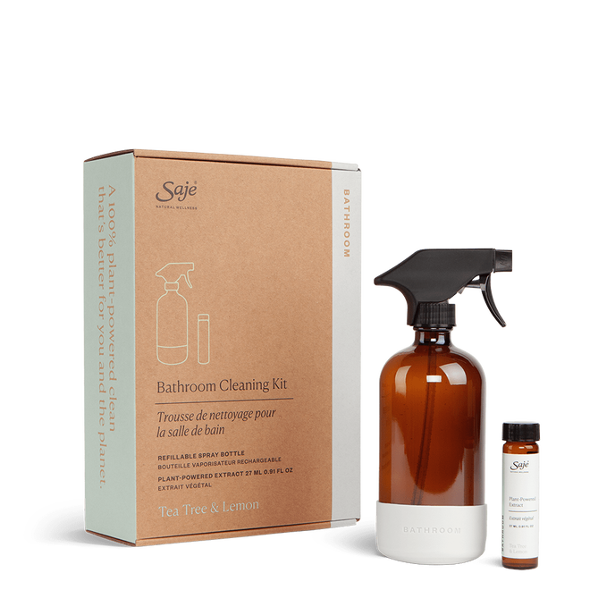 Premium Bathroom Cleaning Kit - All-Purpose Scrubber, Squeegee & Spray Bottle Set for Shower, Tub & Tile - Easy Home Cleaning Essentials for Sparkling Bathrooms