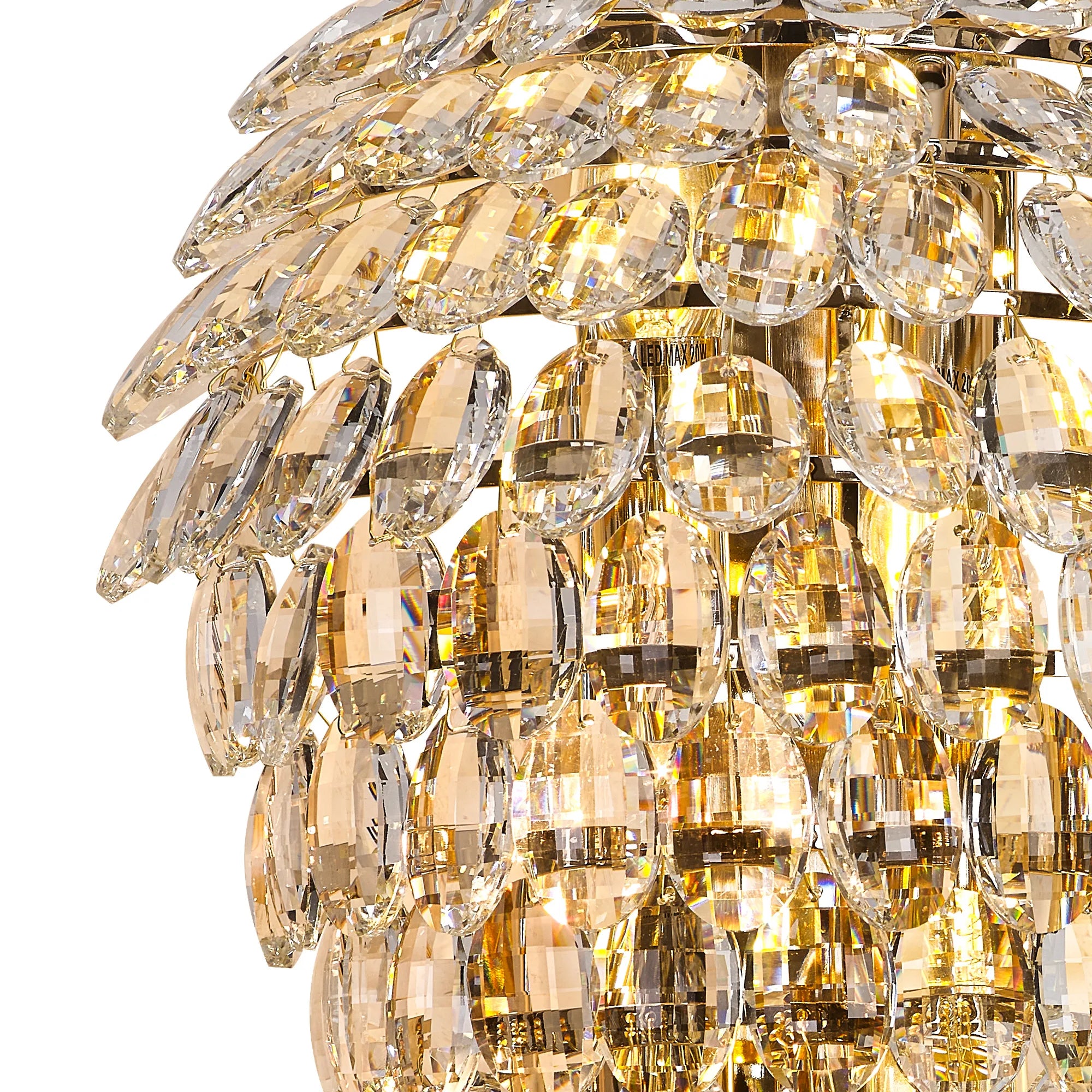 Consten IP Tall Wall Lamp - 6 Light G9 Base, IP44 Waterproof, Modern Sconce for Living Room, Bedroom, or Hallway Lighting
