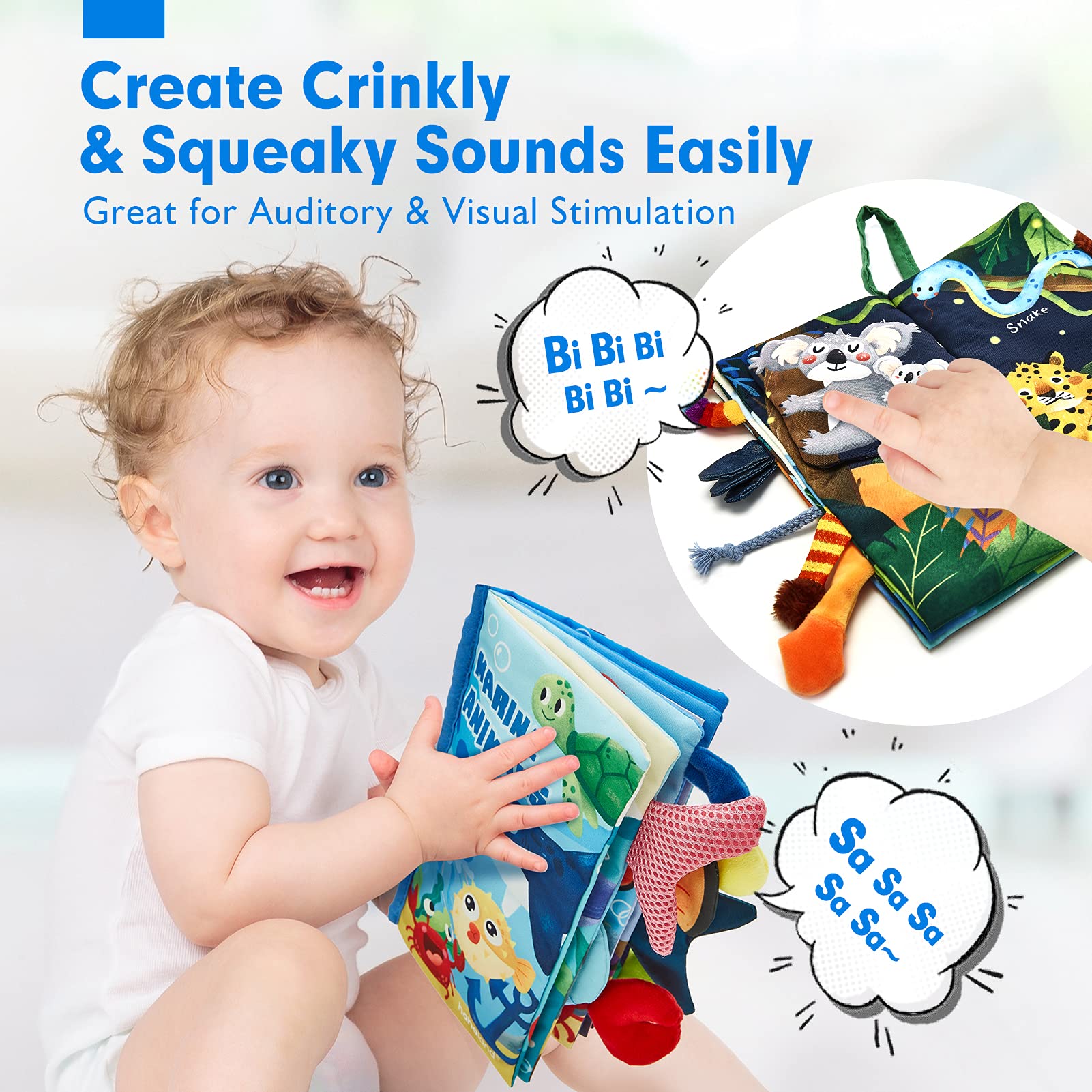 Hahaland Montessori Baby Toys for 6-12 Months & 2 Year Olds - Educational Learning Toys for Boys & Girls | Perfect Birthday Gift, Christmas Stocking Stuffers | Great for Early Childhood Development & Sensory Play