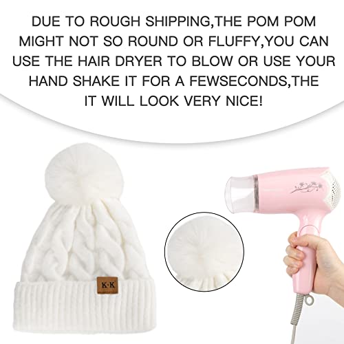 Cozy Fleece Knitted Winter Hat for Men & Women - Warm Beanie for Cold Weather - Perfect for Skiing, Snowboarding & Outdoor Activities