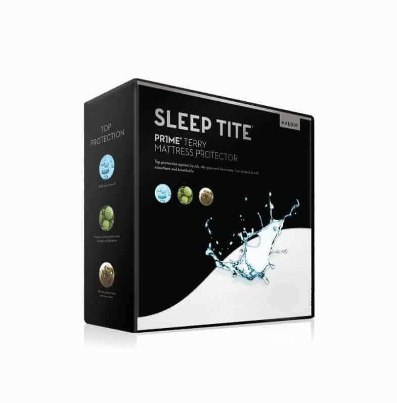Prime Terry King Size Mattress Protector - Waterproof, Hypoallergenic Bed Cover for Allergy Relief - Perfect for Guest Rooms, Master Bedrooms & Dorm Use