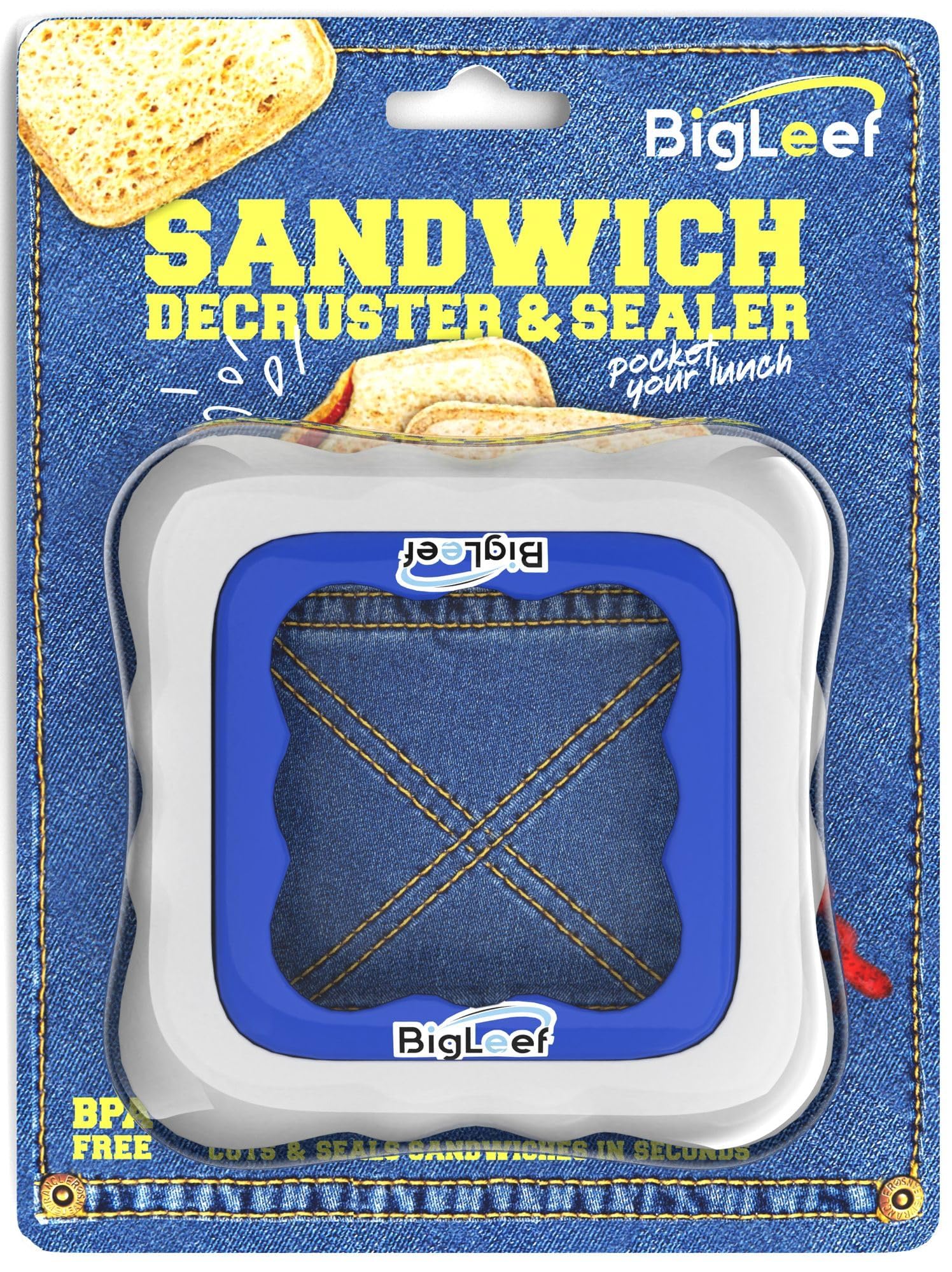 Uncrustable Sandwich Maker & Sealer - Crustless PB&J Sandwich Cutter Tool for Kids | Safe, Easy to Use & Dishwasher Friendly | Perfect for School Lunches, Picnics & Quick Snacks